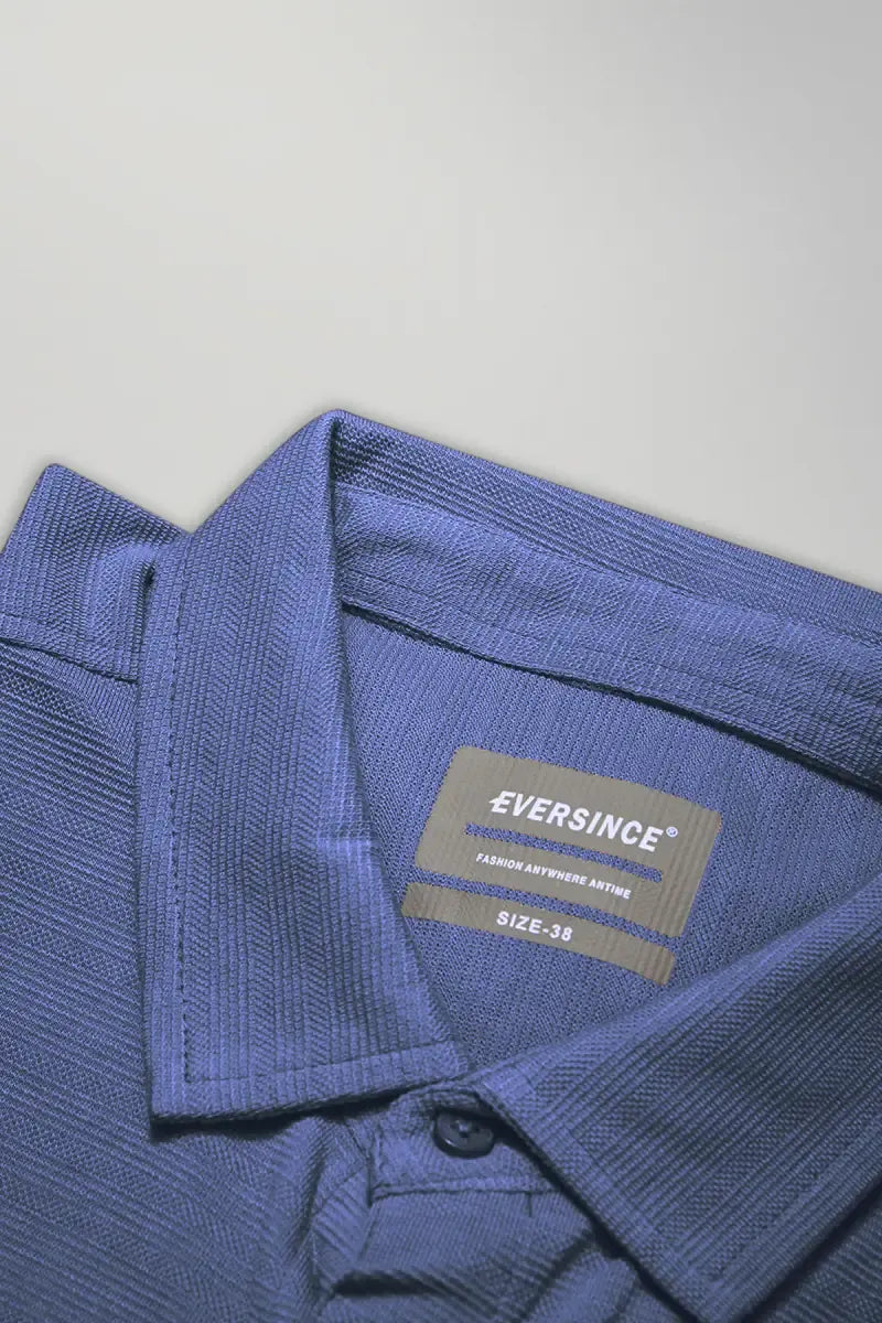 Cotton Blend Self designed Casual Shirt for Men