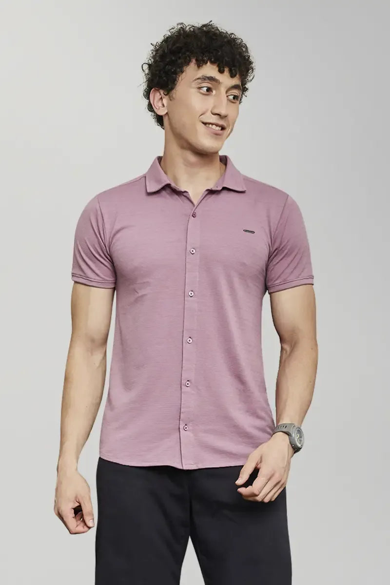 Cotton Blend Self designed Casual Shirt for Men