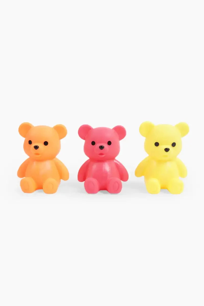 Teddy Squeezy Toys - Pack of 3 (Multicolor)