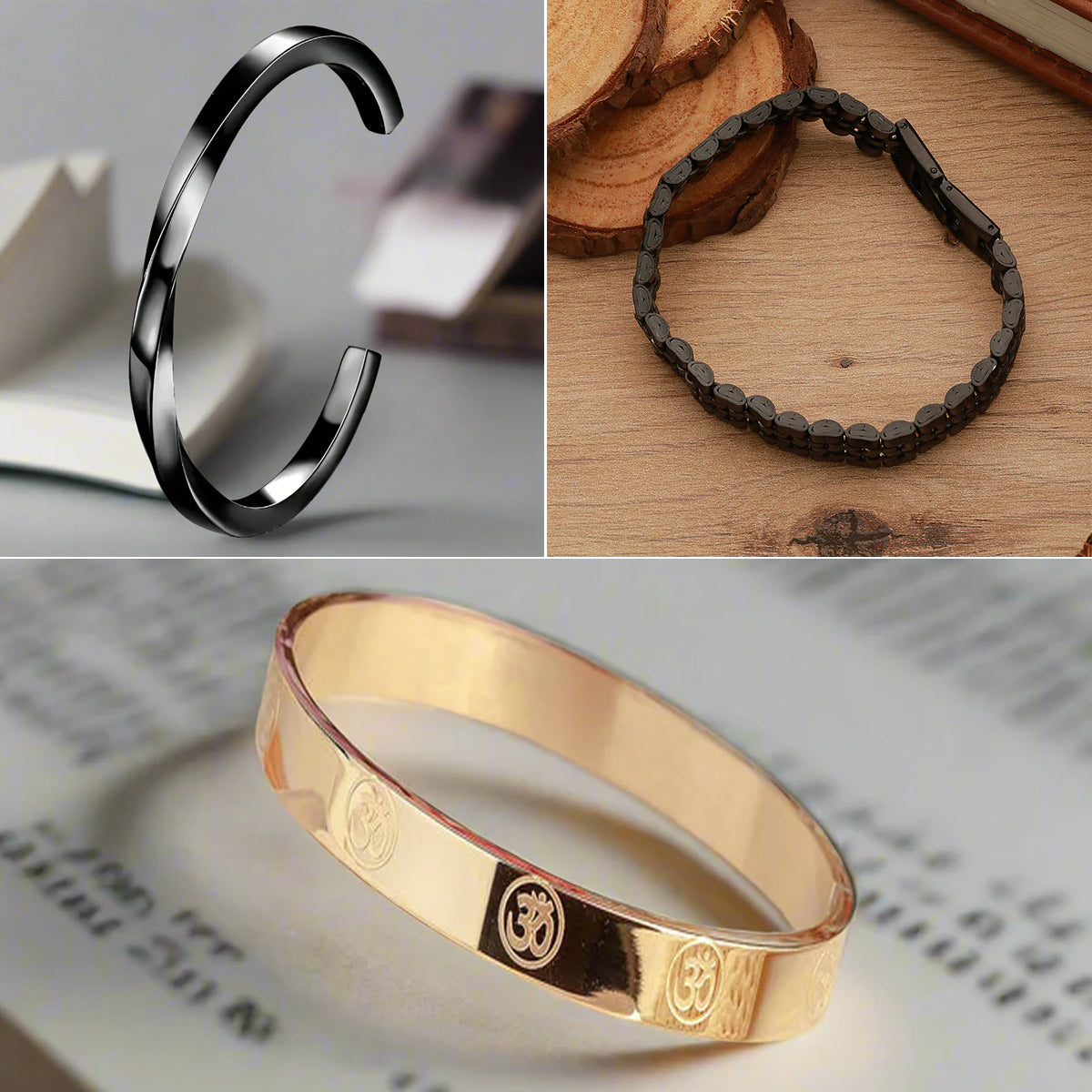 Jazz and Sizzle 3in1 Bracelet Combo For Men