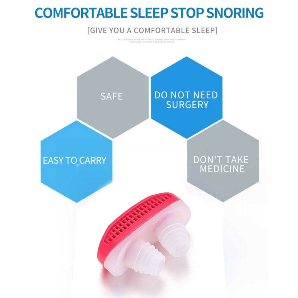 2 In 1 Anti Snoring And Air Purifier Nose Clip For Prevent Snoring And Comfortable Sleep HP DD