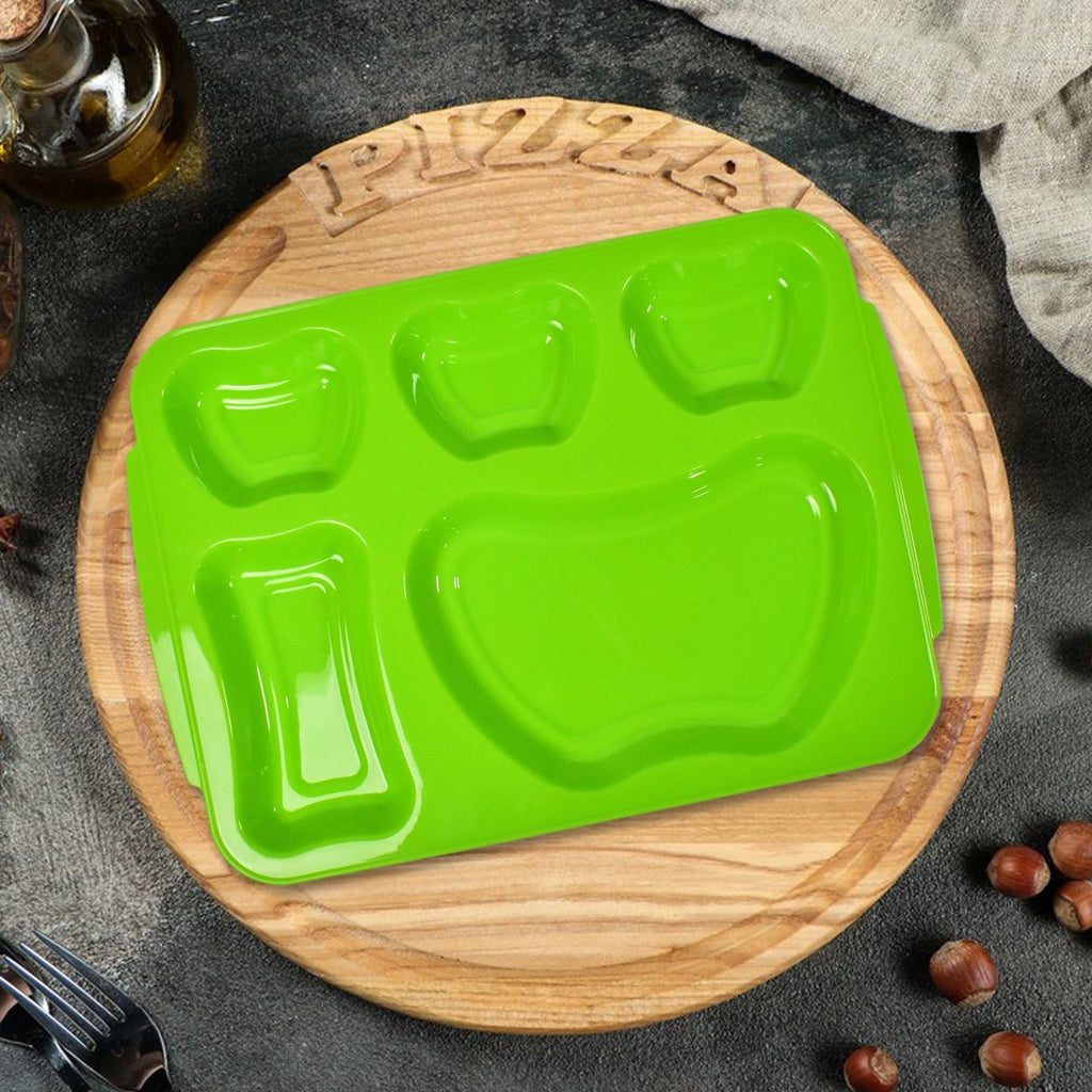 Unbreakable Biodegradable 5 Compartment Plates