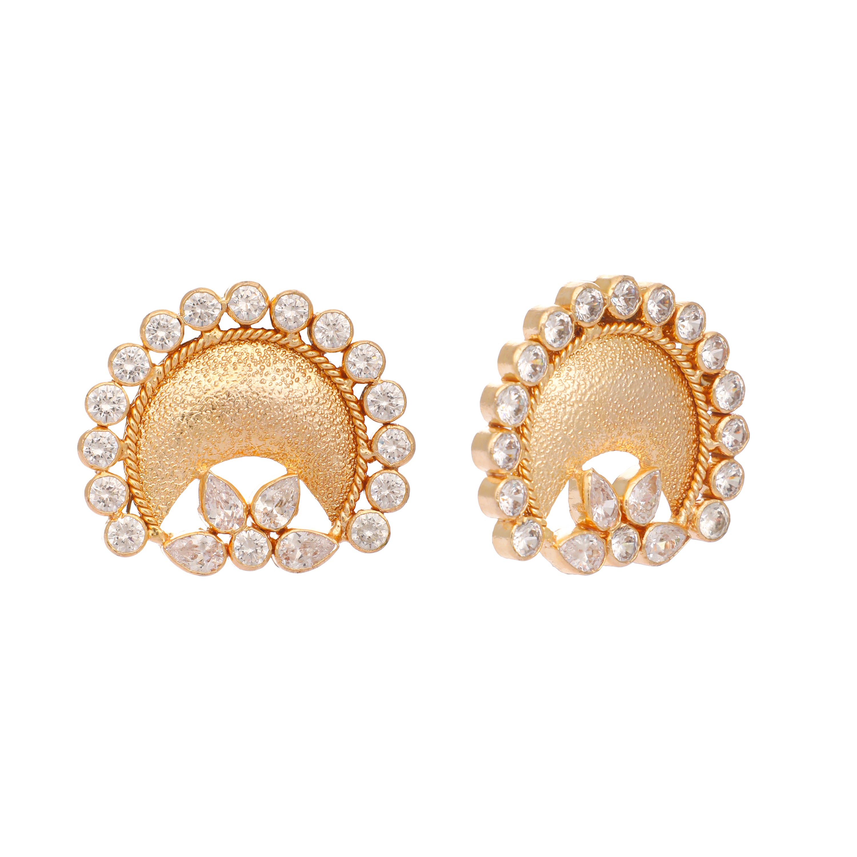 22K Gold Plated Stud Earrings