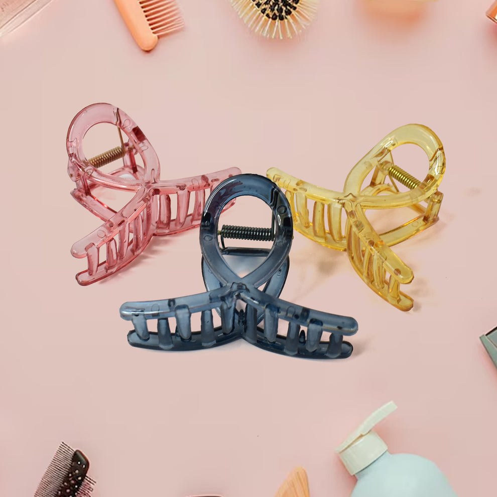 Plastic Hair Clamp Grip Simple Matte Hair Barrette Clamp (1 Pc) HP DD