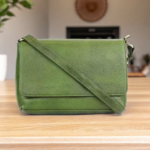 Olive Green Minimalist sling Bag – Chic Everyday Shoulder Bag (Olive)