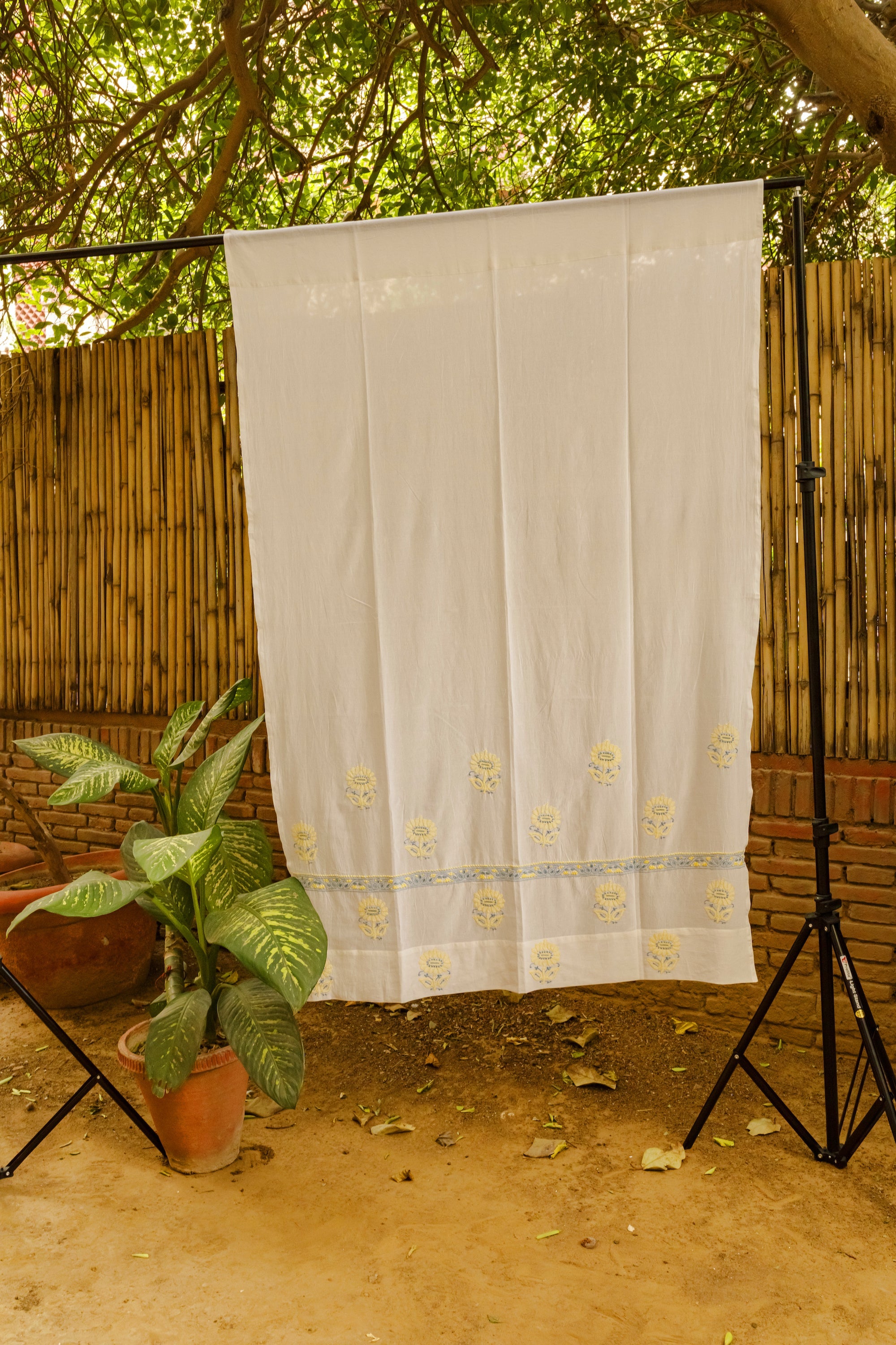 Chikankari Window Curtain
