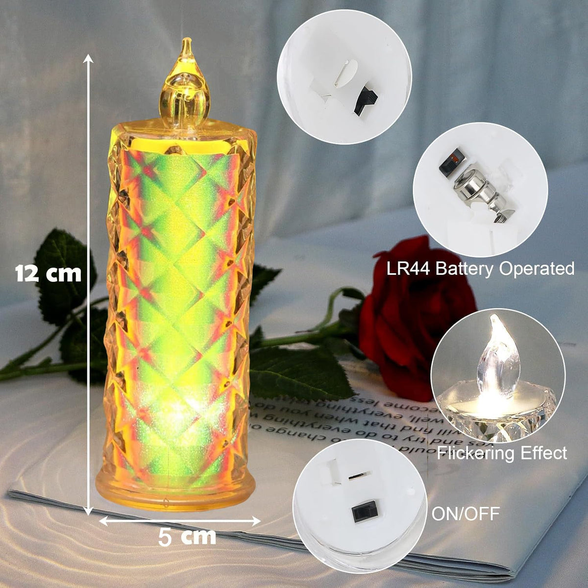 Smokeless Led Candles (12 Pc) HP DD