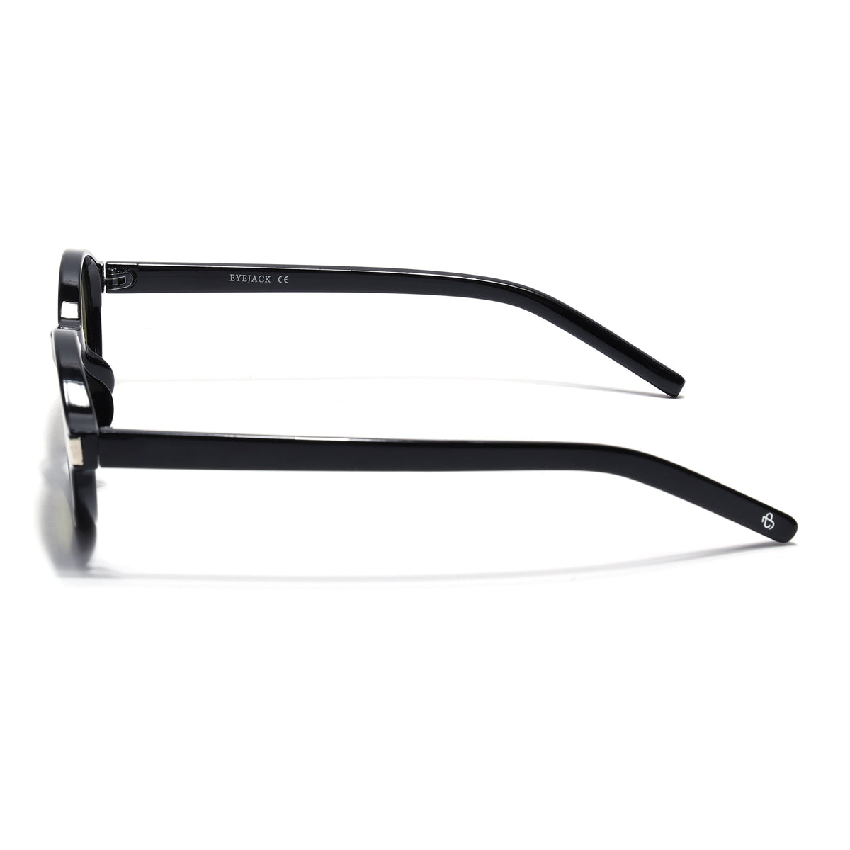 Bloom Black Oval Sunglasses for Men and Women - Style 2186 - view 7