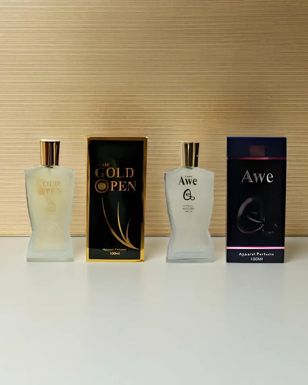 Aone Gold Open and AweQ Unisex Perfume 100ML Each (Pack of 2) Gimanifragrances