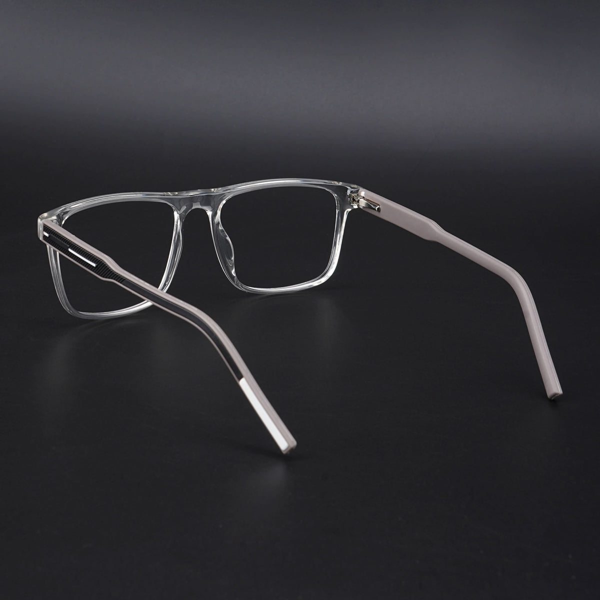 Eyejack Rush Transparent Square Eyeglasses for Men and Women - view 4