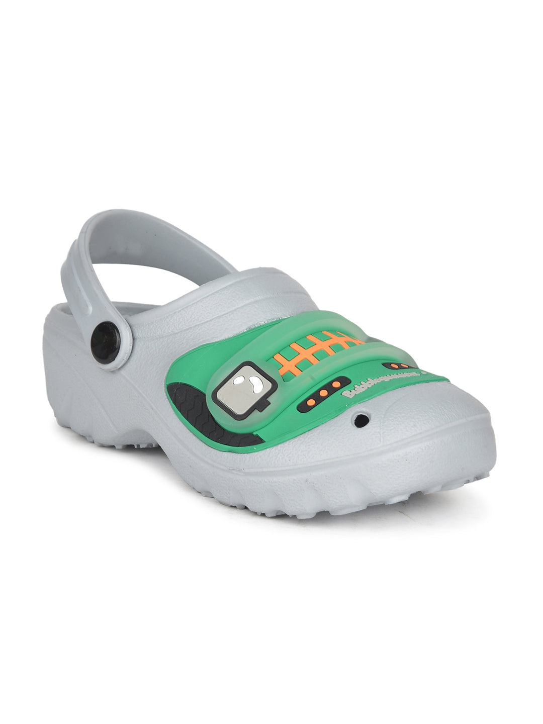 Bubblegummers Boy's Grey Casual Clog Sandals - Grey