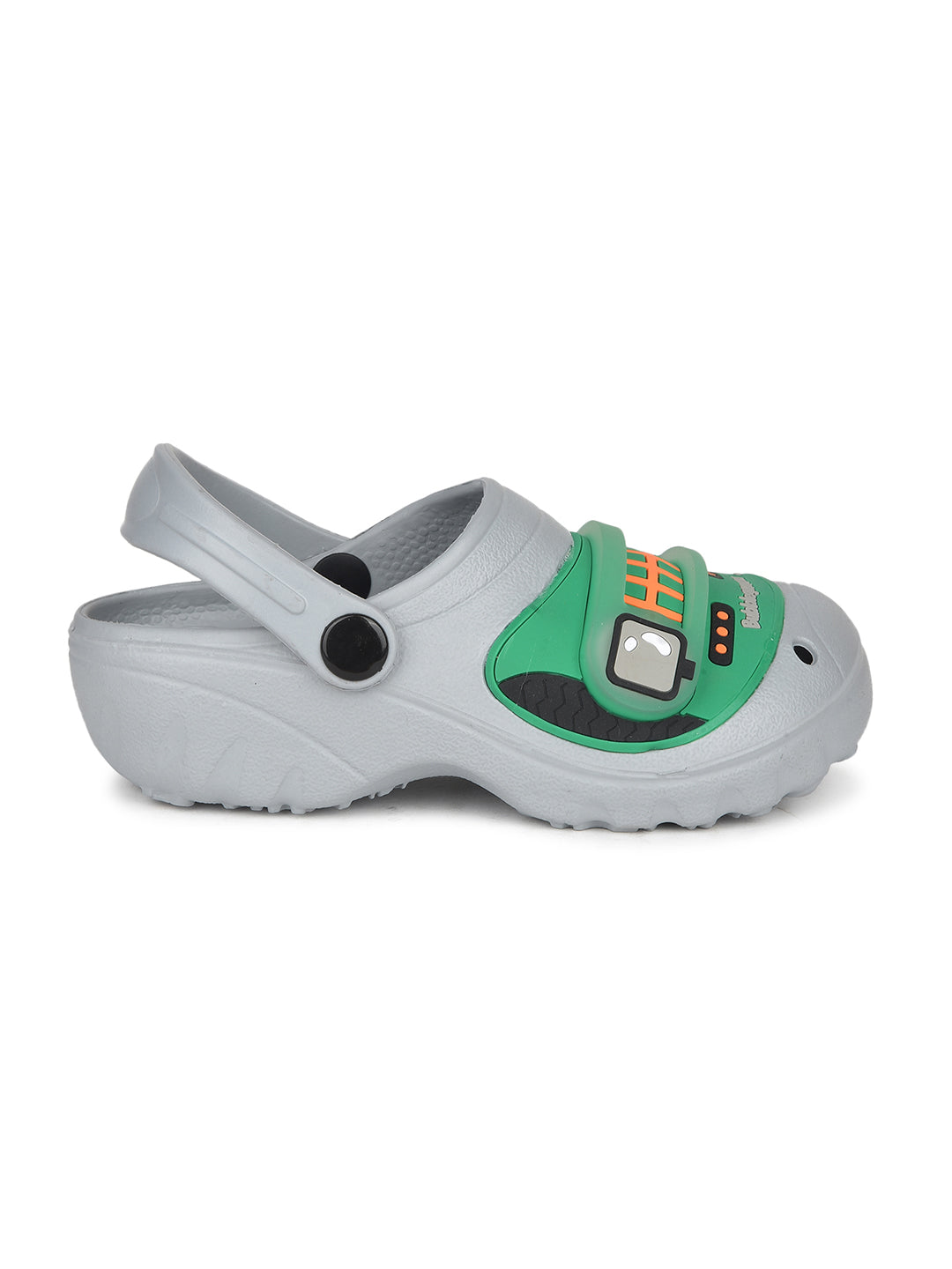 Bubblegummers Boy's Grey Casual Clog Sandals - Grey