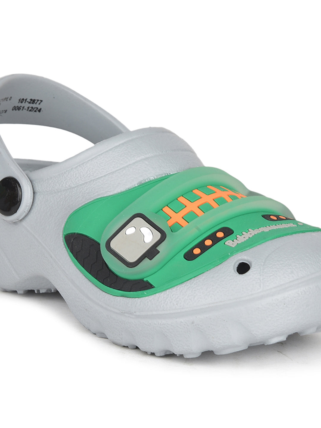 Bubblegummers Boy's Grey Casual Clog Sandals - Grey