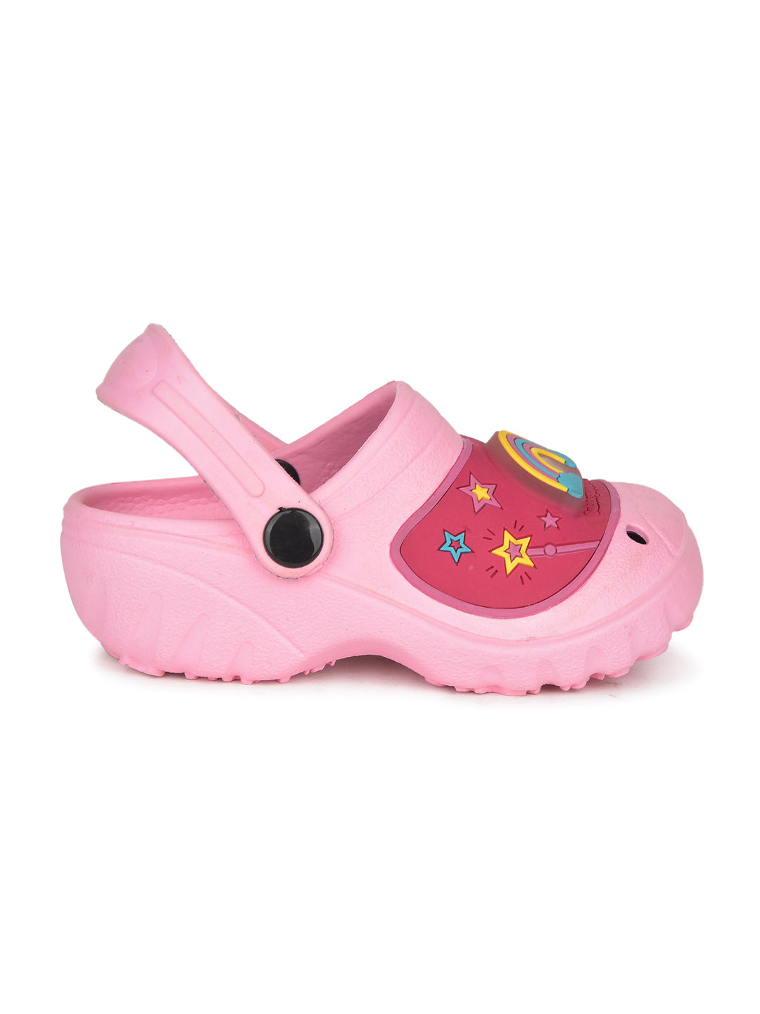 Bubblegummers Girl's Pink Casual Clog Sandals - Pink