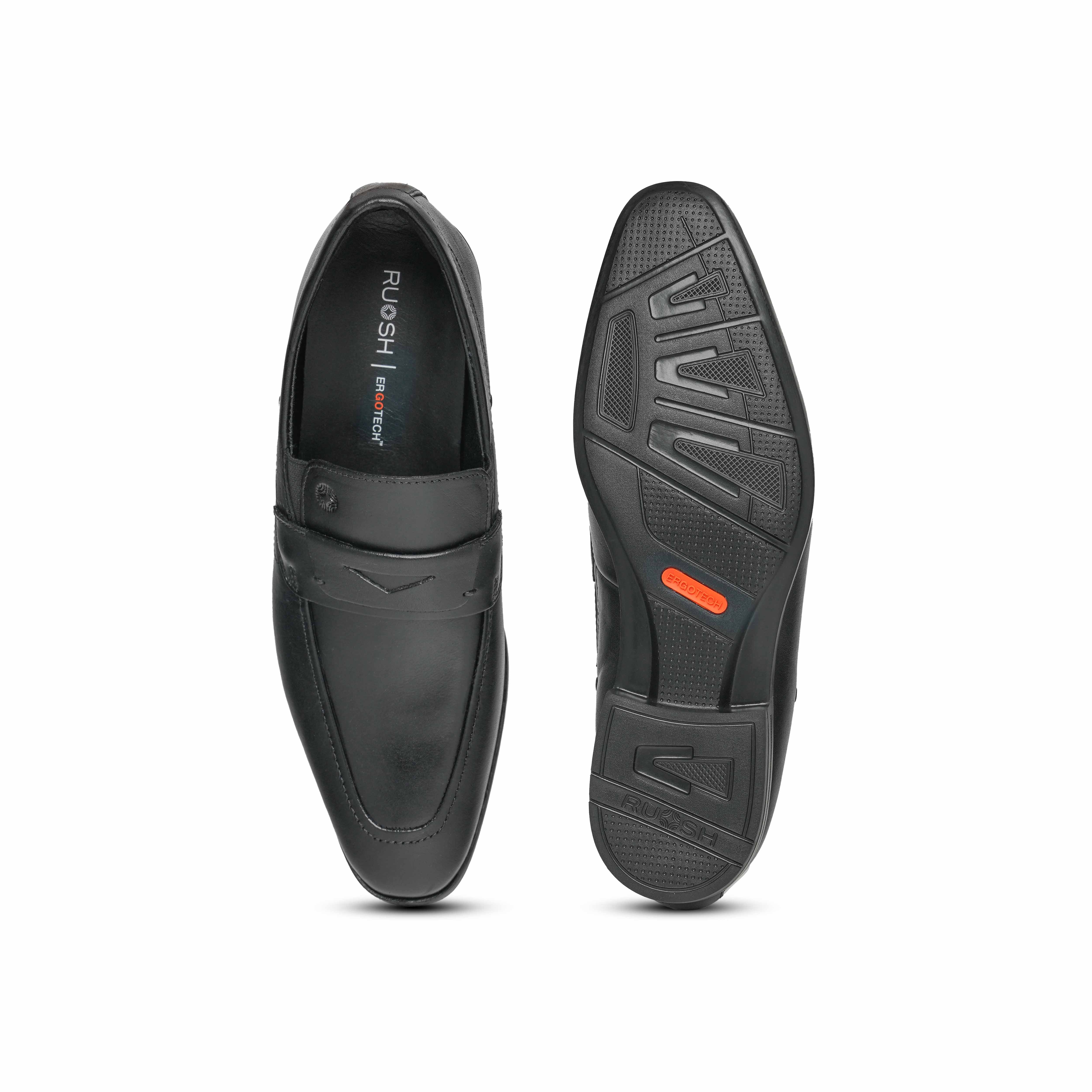 The Manchester Ruosh Men Black Penny Loafer