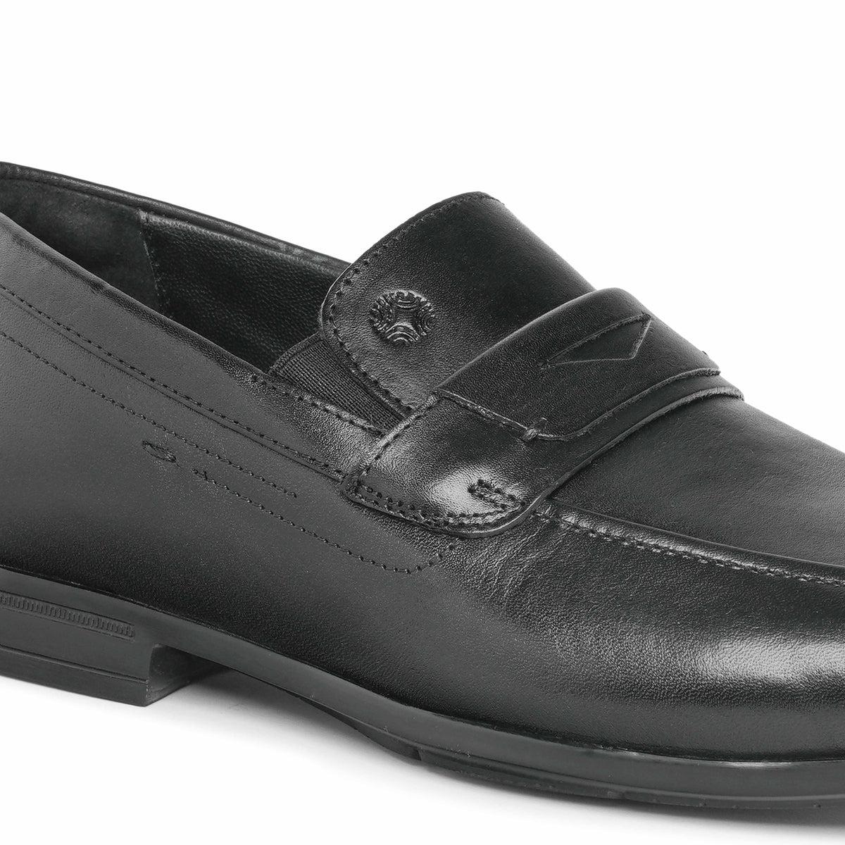 The Manchester Ruosh Men Black Penny Loafer