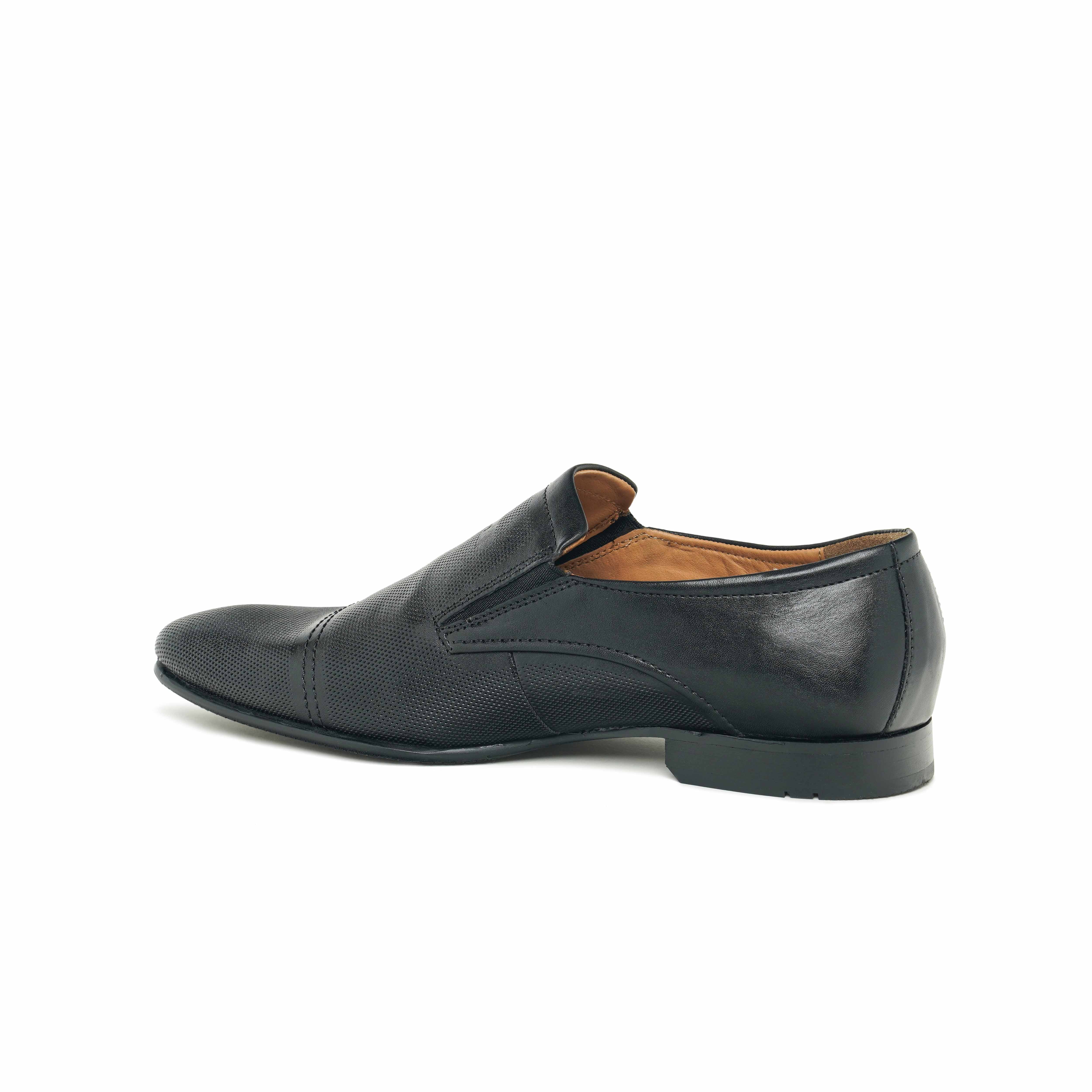 The Lando Ruosh Men Black Formal Slip-On