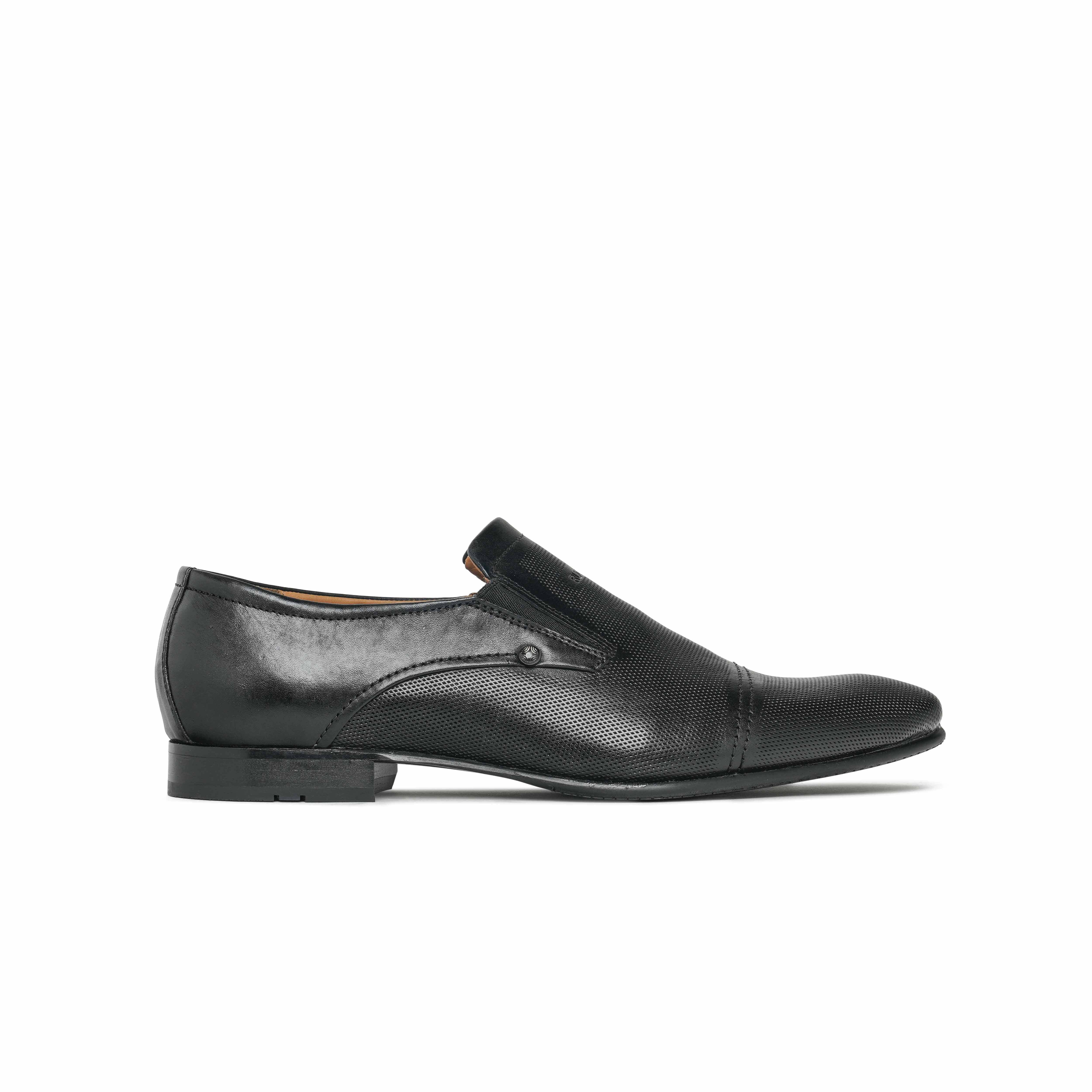 The Lando Ruosh Men Black Formal Slip-On