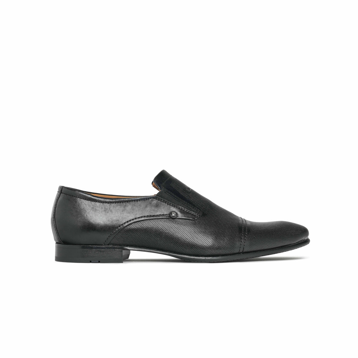 The Lando Ruosh Men Black Formal Slip-On