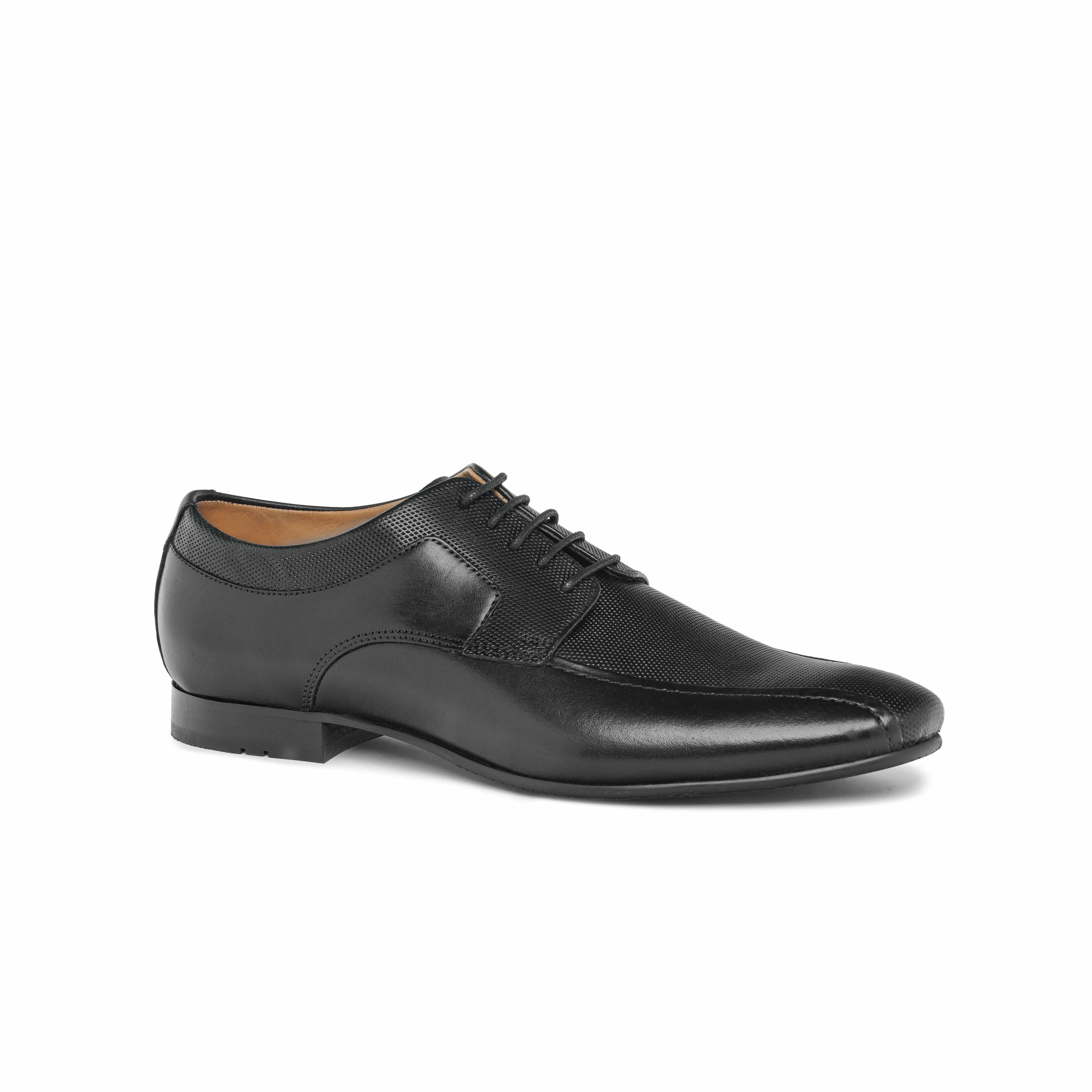 The Lando Ruosh Men Black Bicycle-Cut Lace-Up