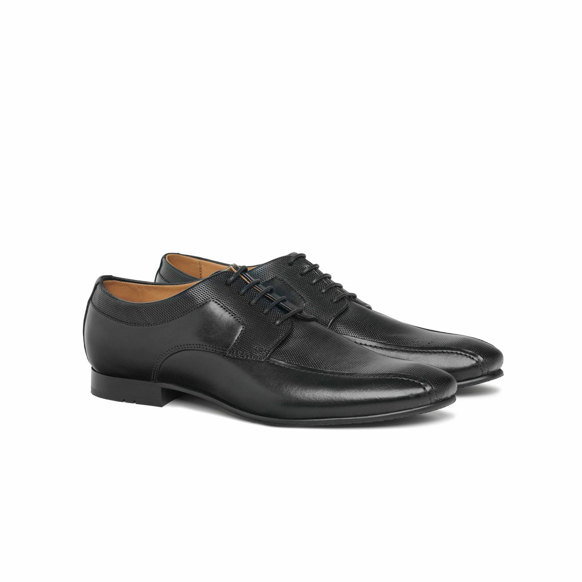 The Lando Ruosh Men Black Bicycle-Cut Lace-Up