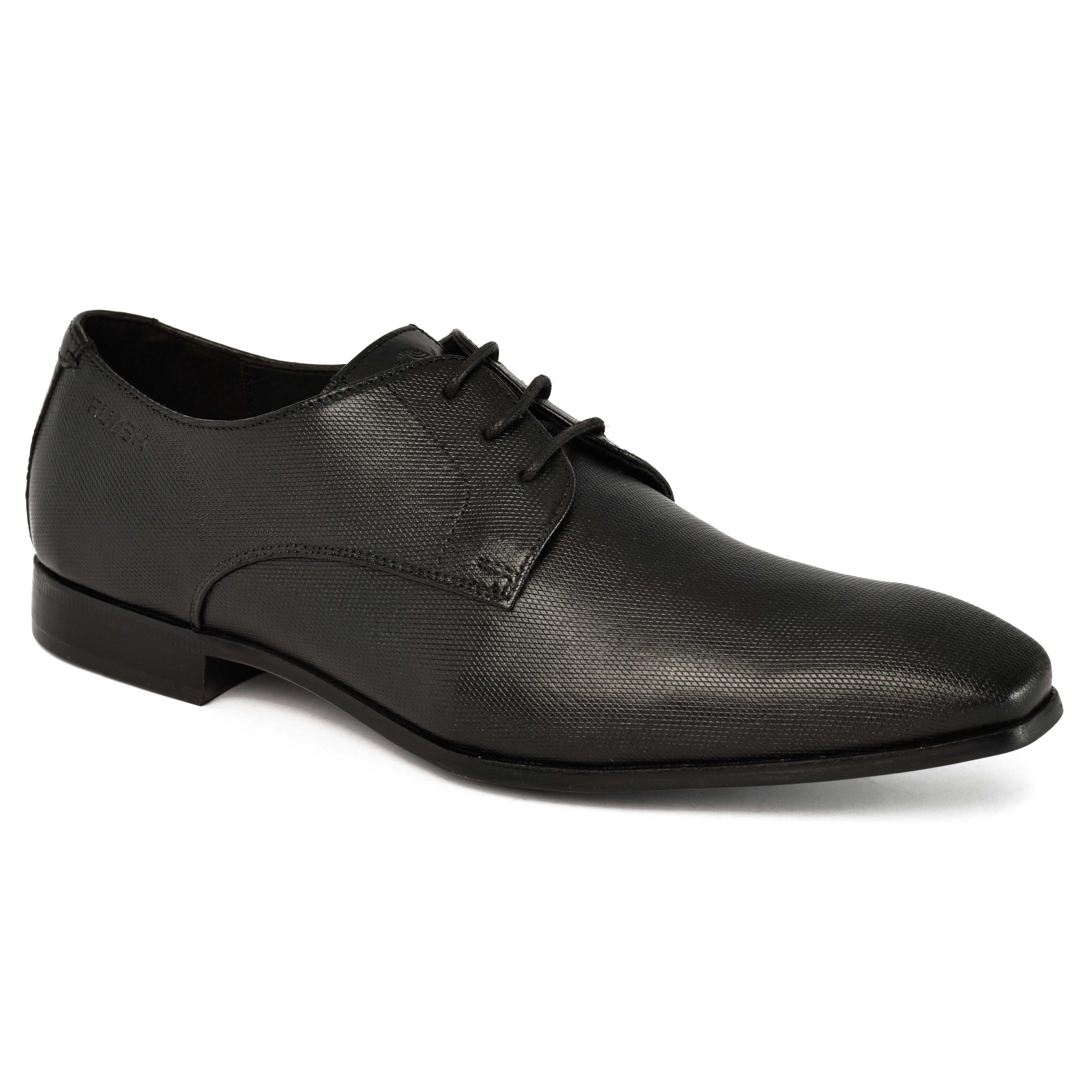 The King Ruosh Men Black Formal Lace-Up