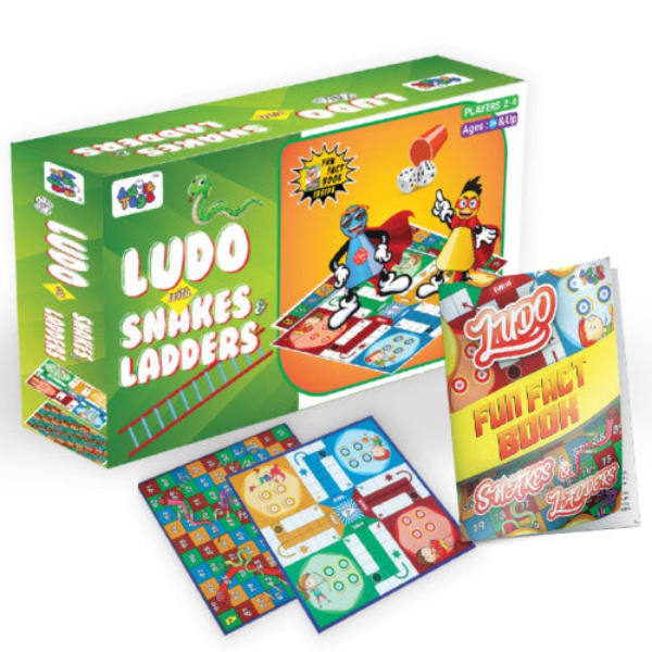 Ludo With Snakes & Ladders 2-in-1 Game for Kids Prints Publications