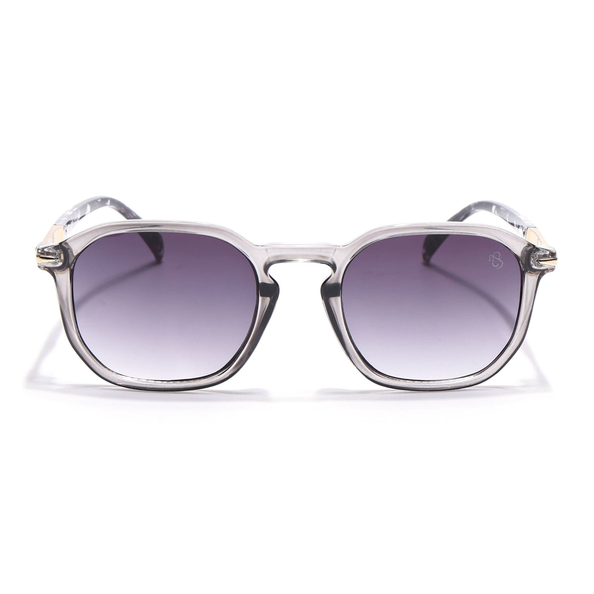Eyejack Transparent Grey Square Sunglasses for Men and Women - Style 1086 - view 4