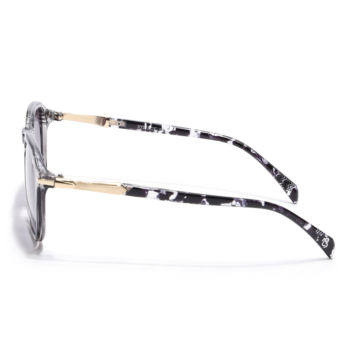 Eyejack Transparent Grey Square Sunglasses for Men and Women - Style 1086 - view 7