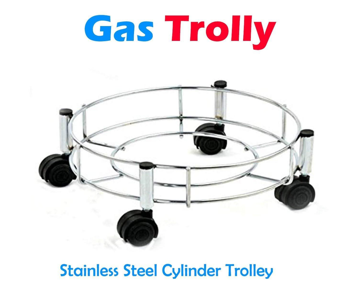 Stainless Steel Gas Cylinder Trolley HP DD