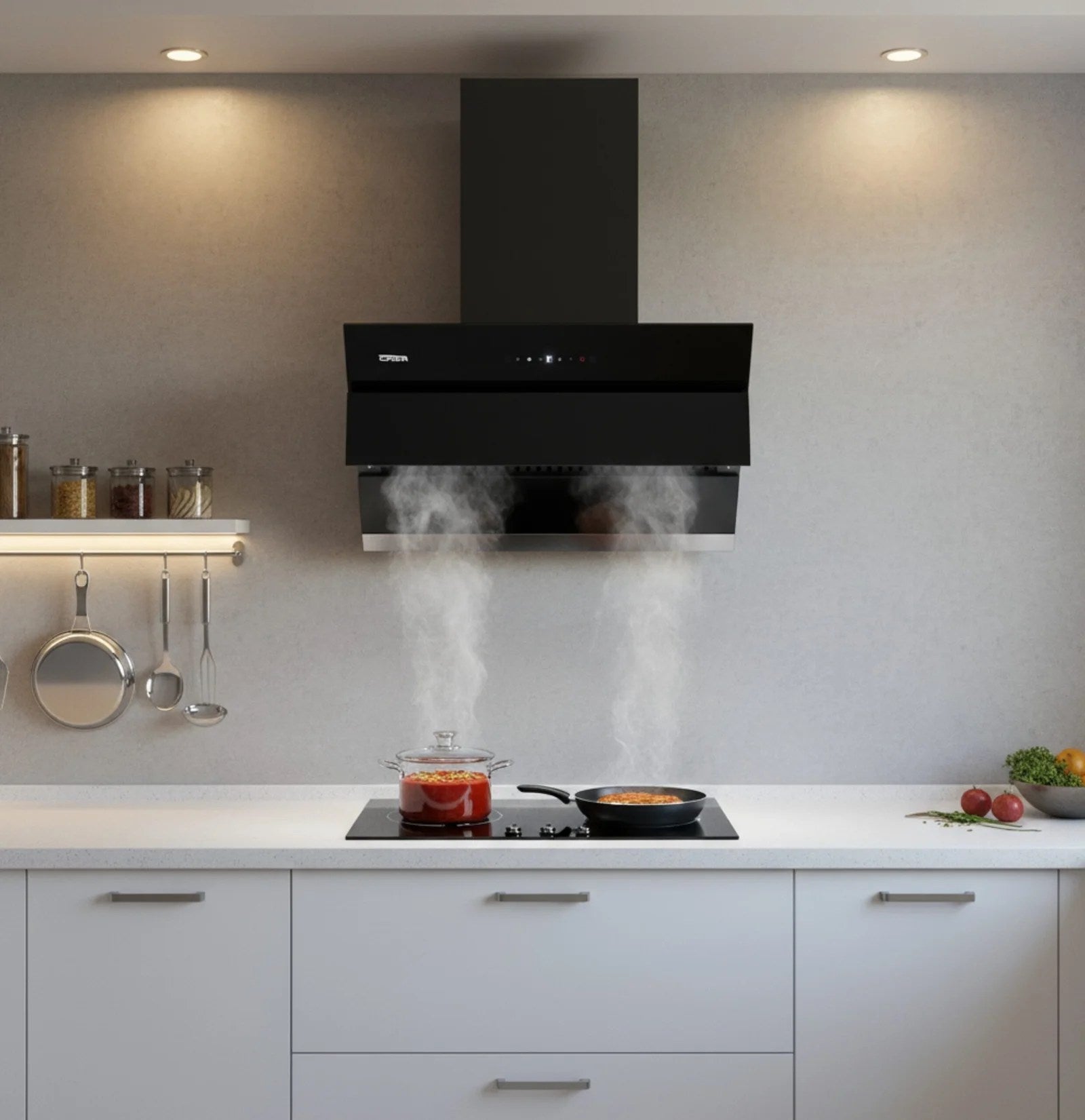 Casa Flip 60cm Black Chimney CASA Home Appliances