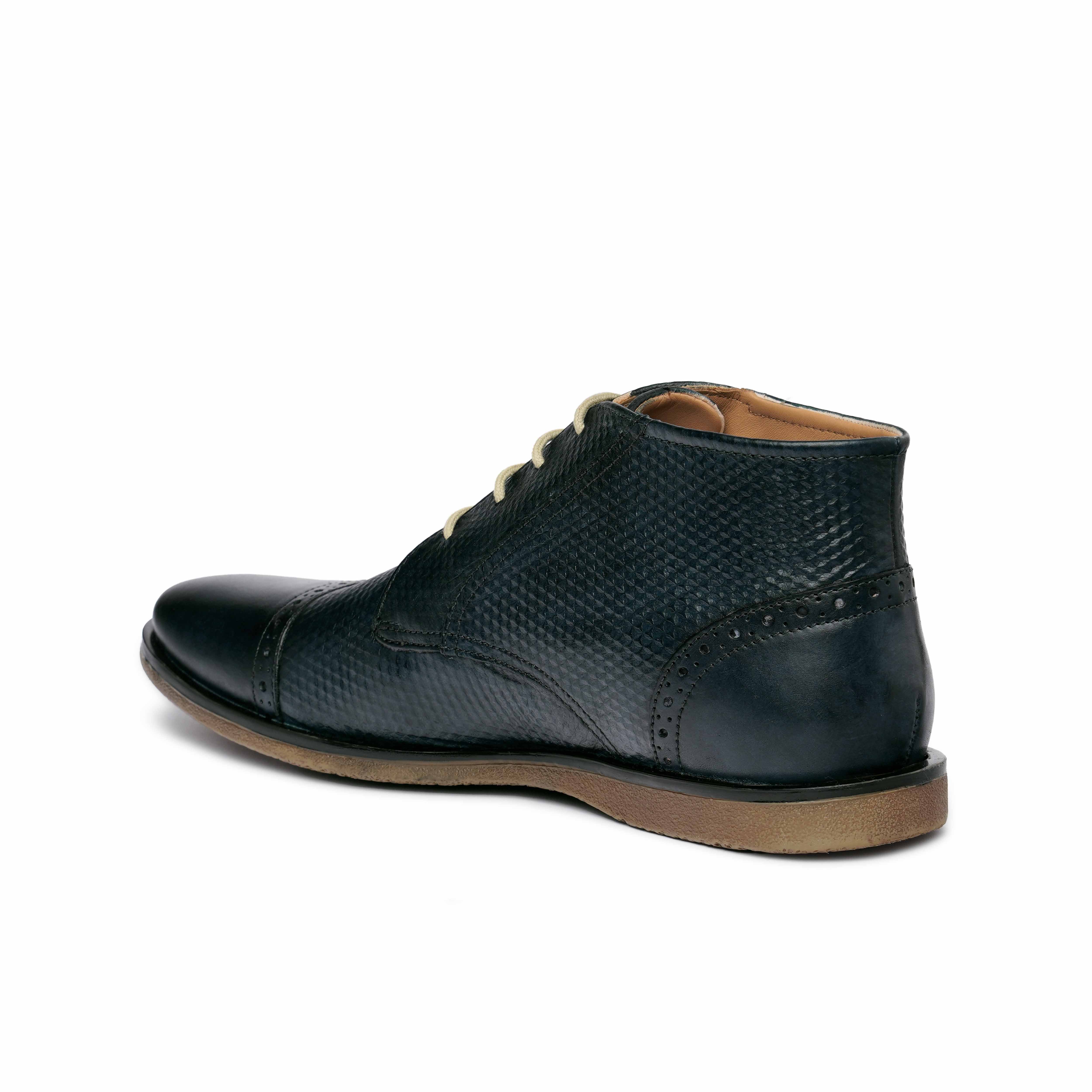 The Venice Ruosh Men Navy Ankle Chukka Boot