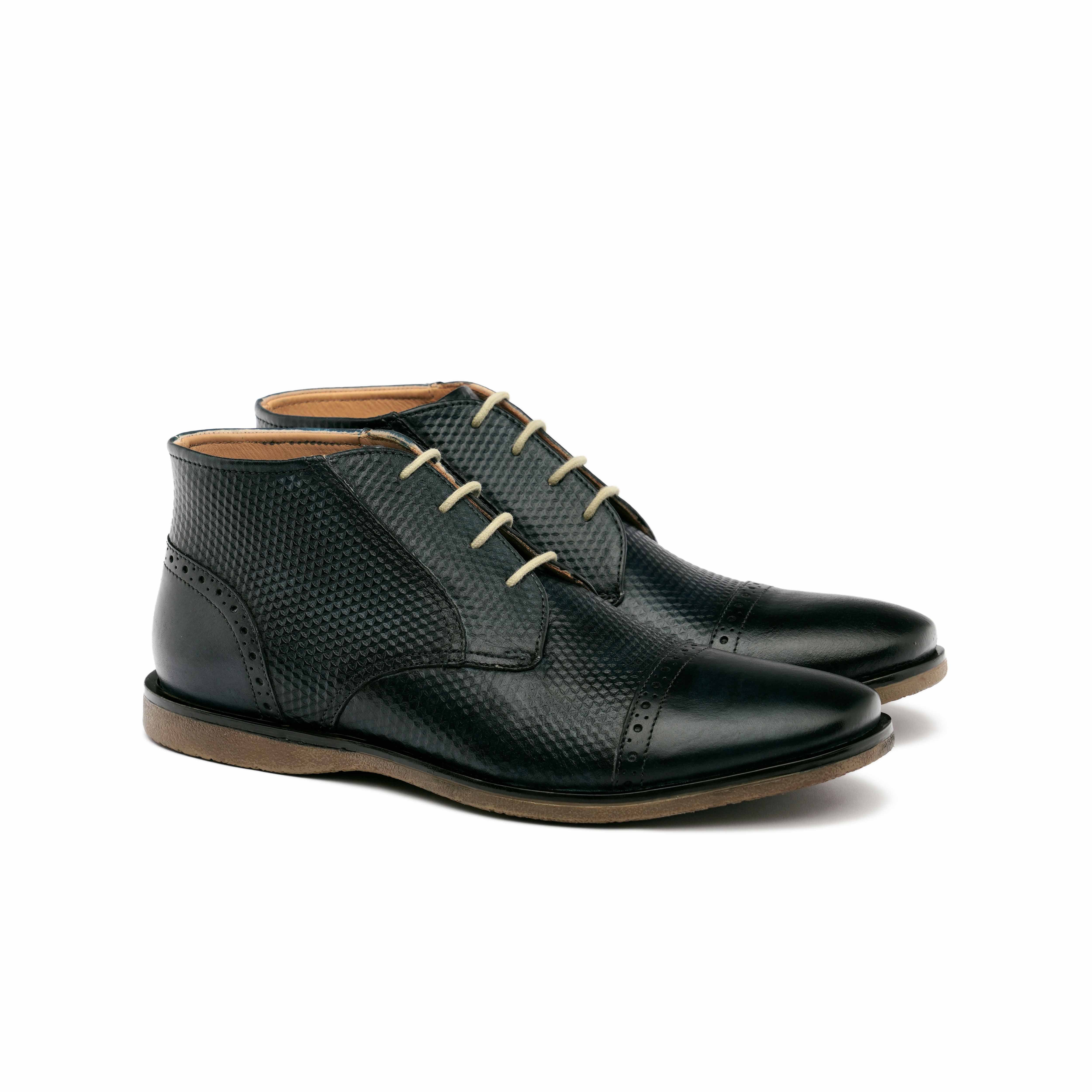 The Venice Ruosh Men Navy Ankle Chukka Boot