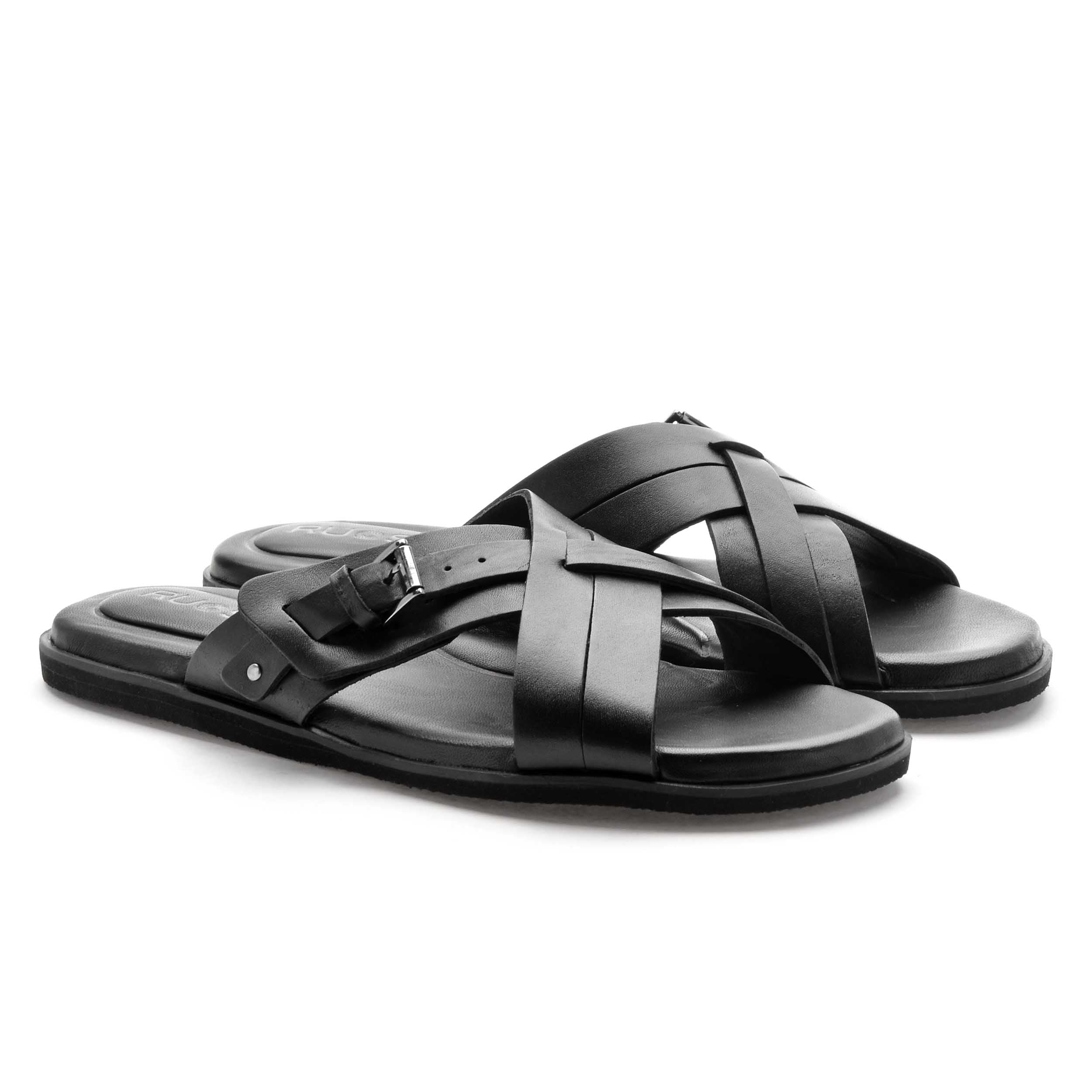 The Rio Ruosh Men Black Slipper