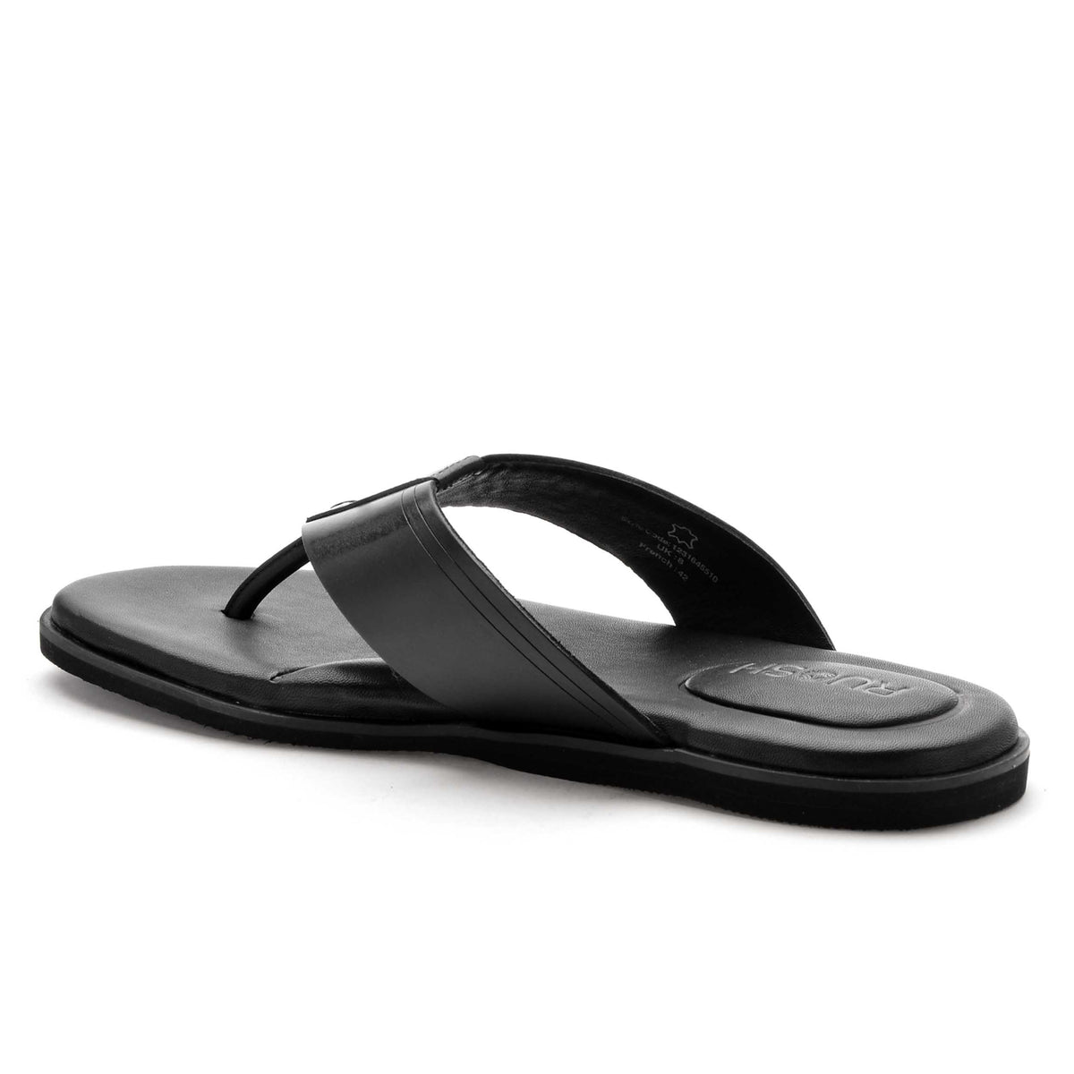 The Aero Ruosh Men Black Slipper
