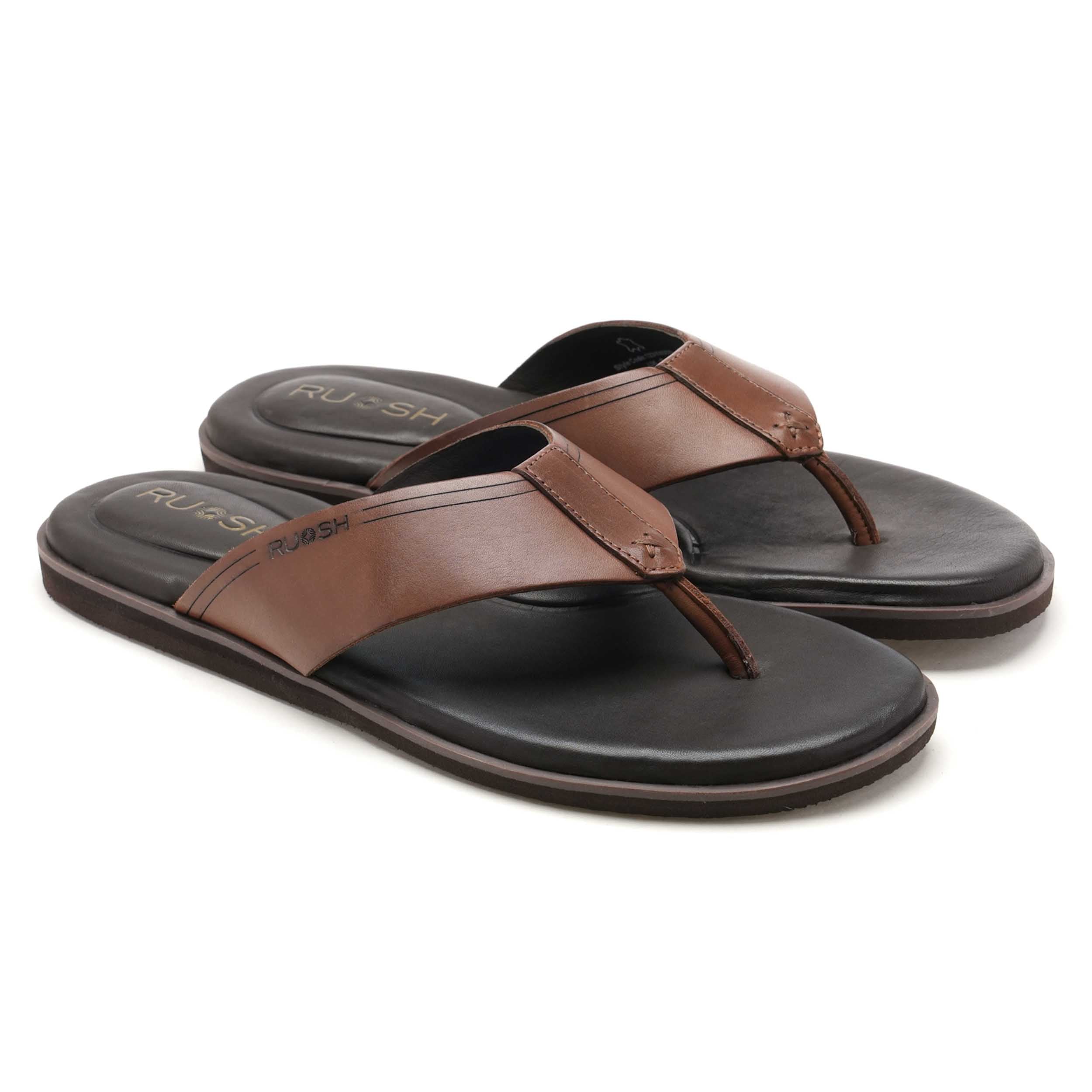 The Aero Ruosh Men Tan Slipper