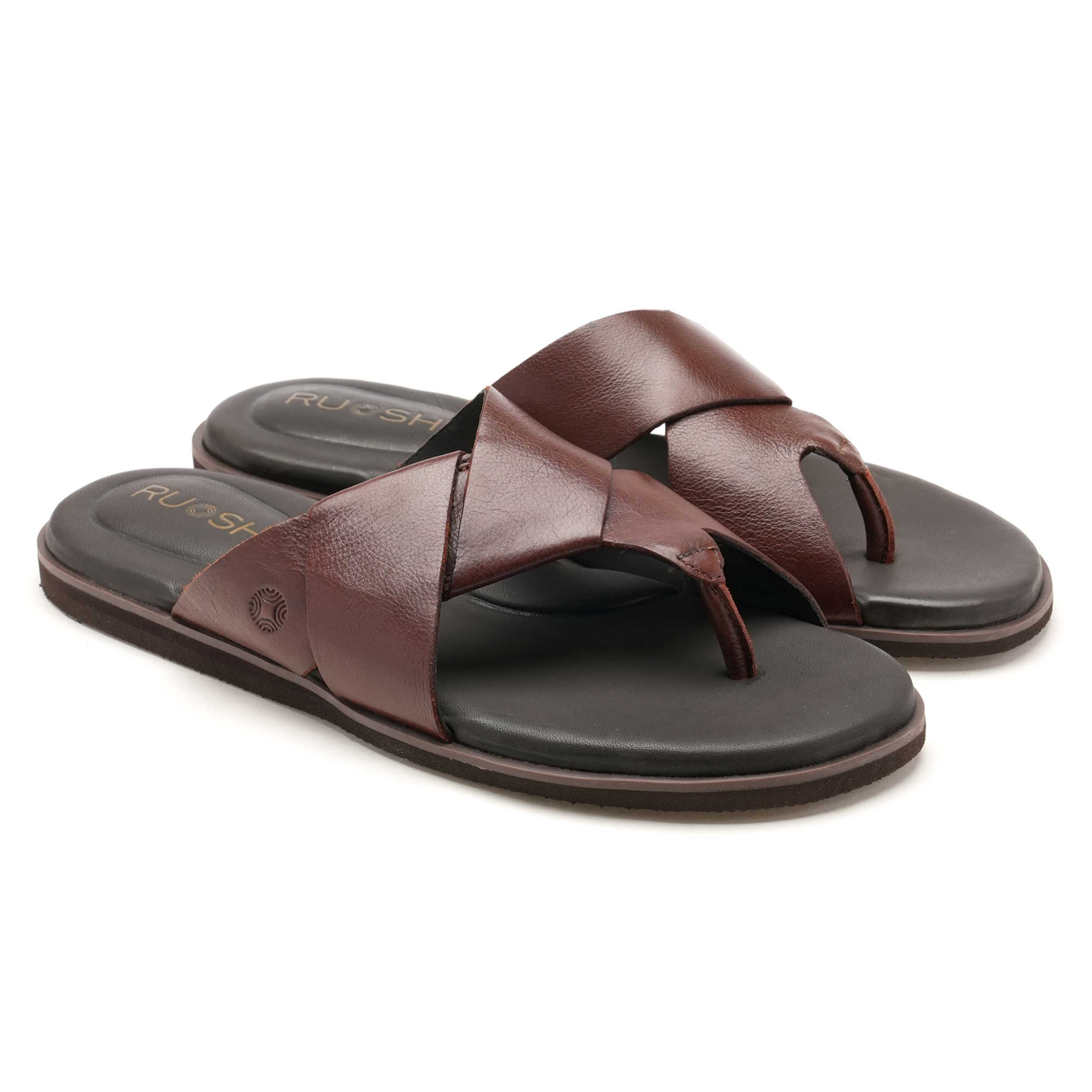 The Rubio Ruosh Men Tan Slipper