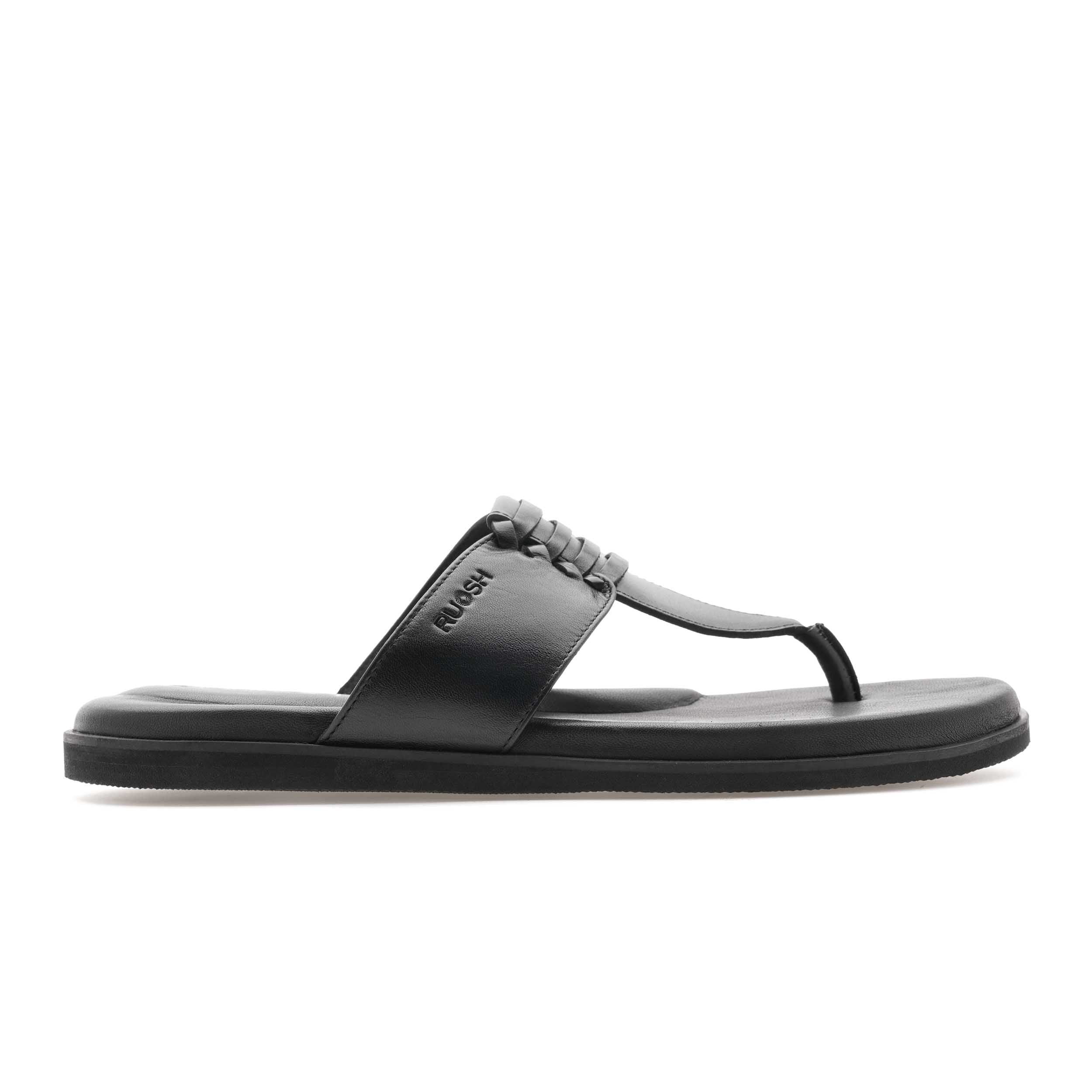 The Indo Black Men Slipper Ruosh