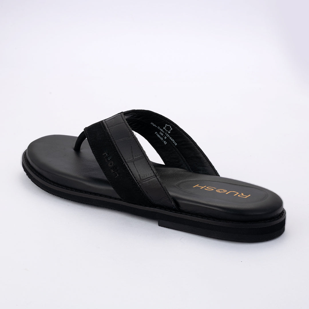 Onyxp Ruosh Men Black Sandals