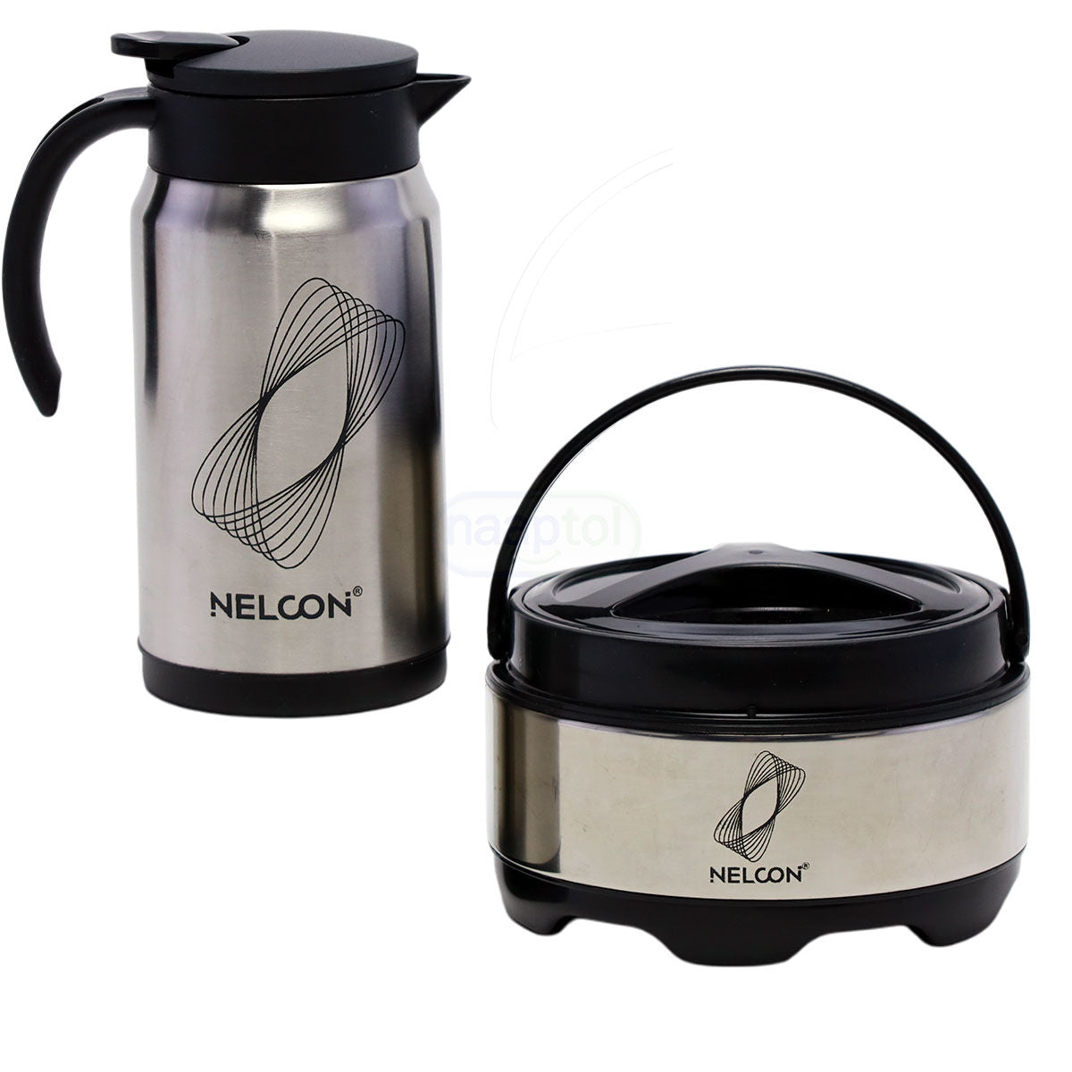 Nelcon Dinemate Kettle 2-Piece Gift Set – 600ml + 1000ml Stainless Steel Set