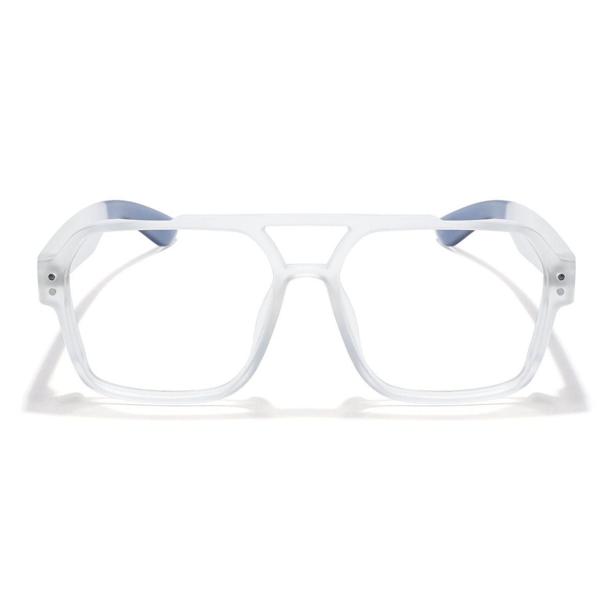 Eyejack Thunder Matte Transparent Wayfarer Eyeglasses for Men and Women - Style L577 - view 2