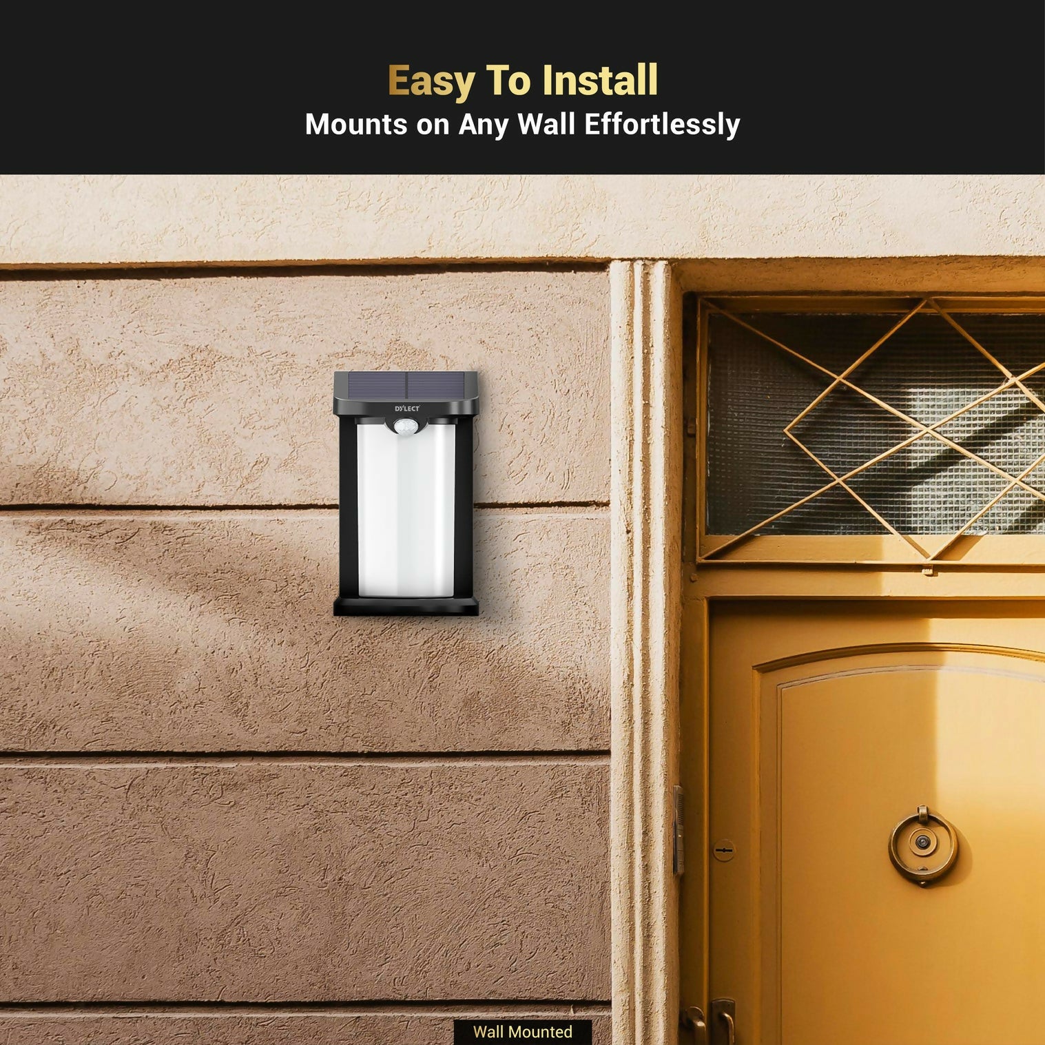 Luxury Lighting – Solar Light/Lamp for Home Décor, Solar Light for Modern Homes with Motion Sensor, 3 Modes in 1, Upto 10Hr Runtime with Auto On/Off, IP54 Waterproof (6500K Cool White).
