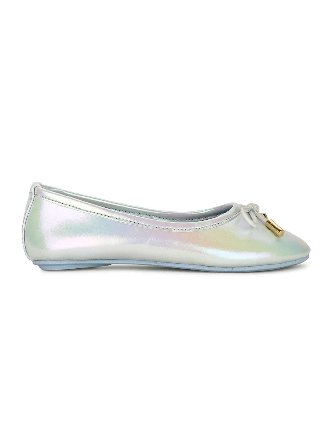 Bubblegummers Girl's Light Green Casual Ballet Flat - Light Green - View 2