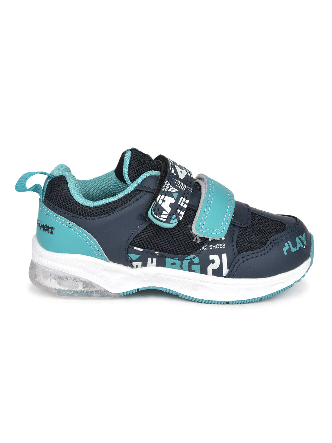 Bubblegummers Boy's Navy Blue Casual Velcro Strap Shoes - Navy Blue - View 2
