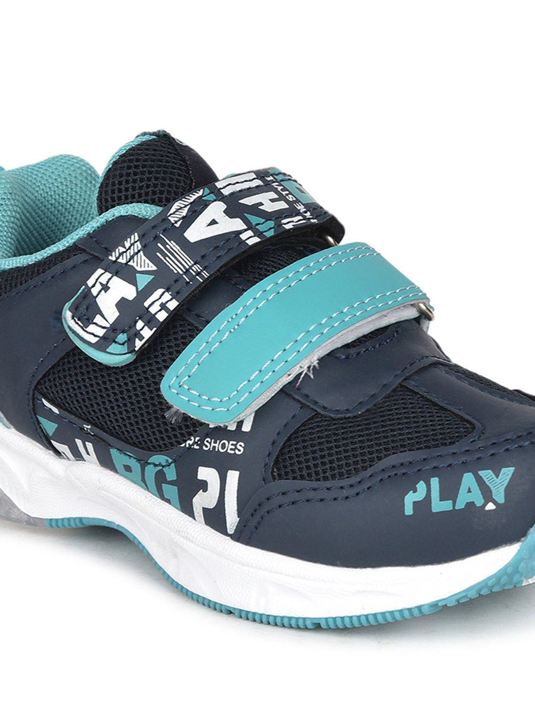 Bubblegummers Boy's Navy Blue Casual Velcro Strap Shoes - Navy Blue - View 5