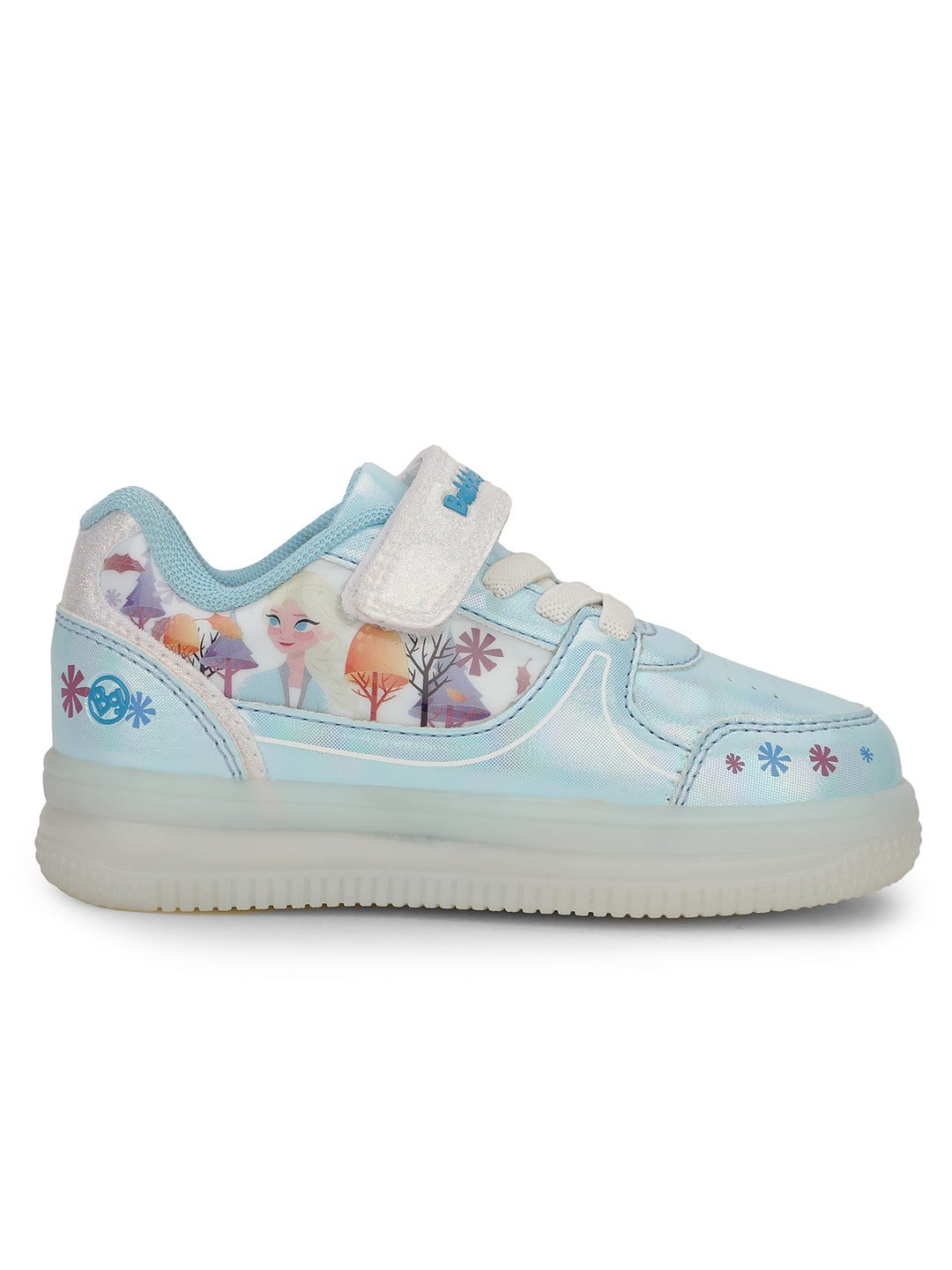 Bubblegummers Girls Casual Velcro Strap Shoes - Light Blue - View 2