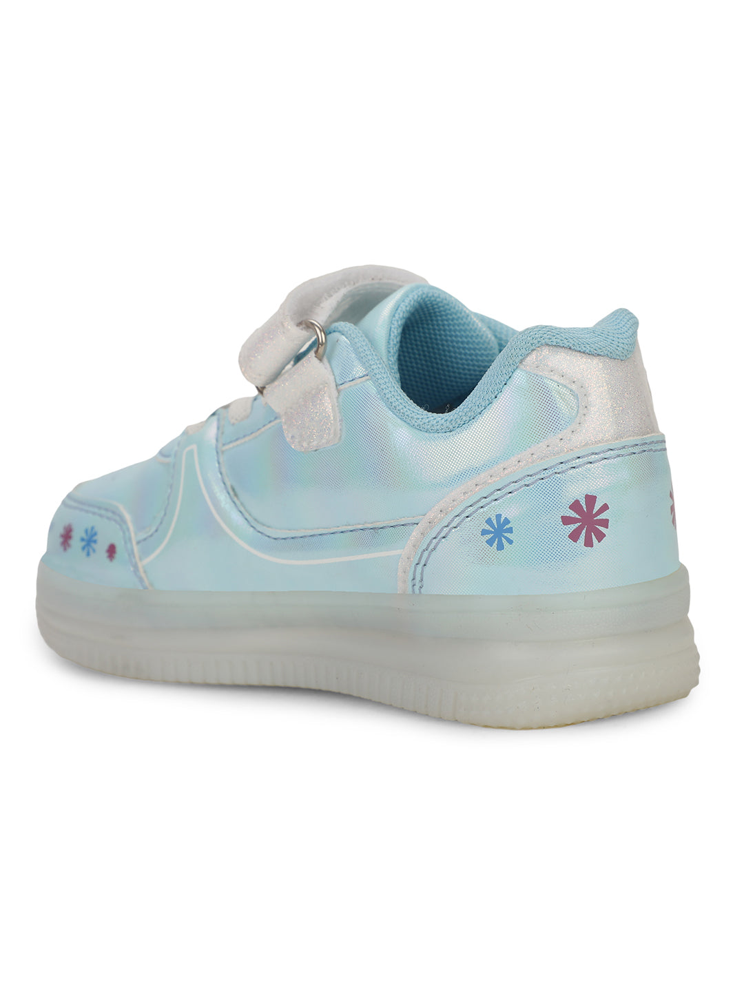 Bubblegummers Girls Casual Velcro Strap Shoes - Light Blue - View 3