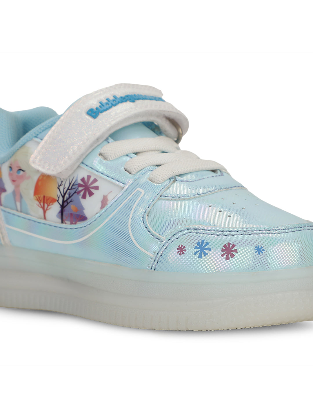 Bubblegummers Girls Casual Velcro Strap Shoes - Light Blue - View 5