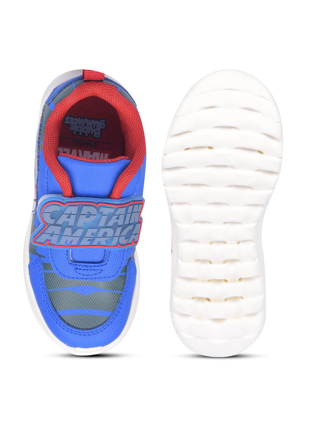 Bubblegummers Boys Casual Velcro Strap Shoes - Blue - View 4