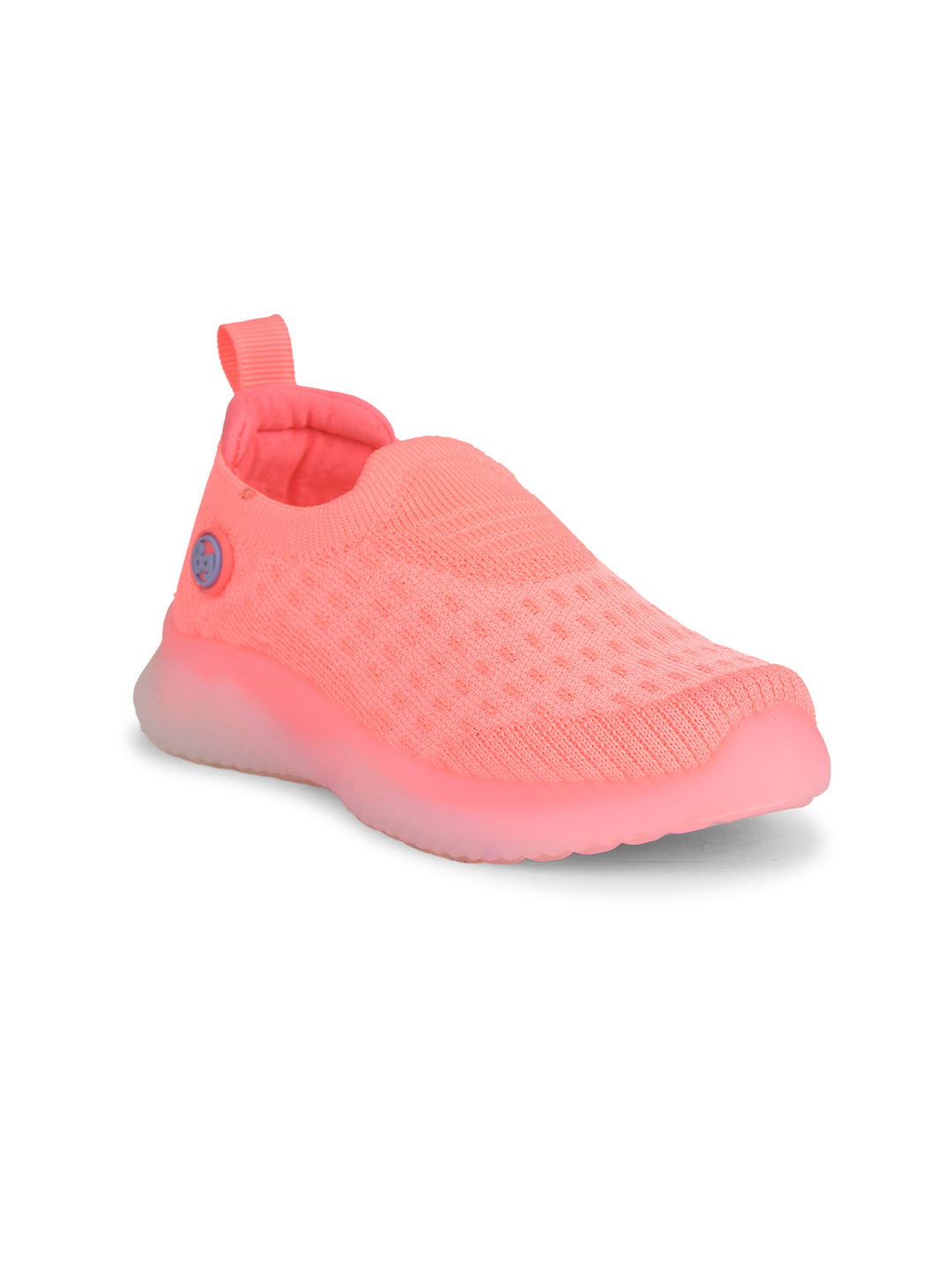 Bubblegummers Girl's Peach Casual Slip-on Shoes - Peach - View 1